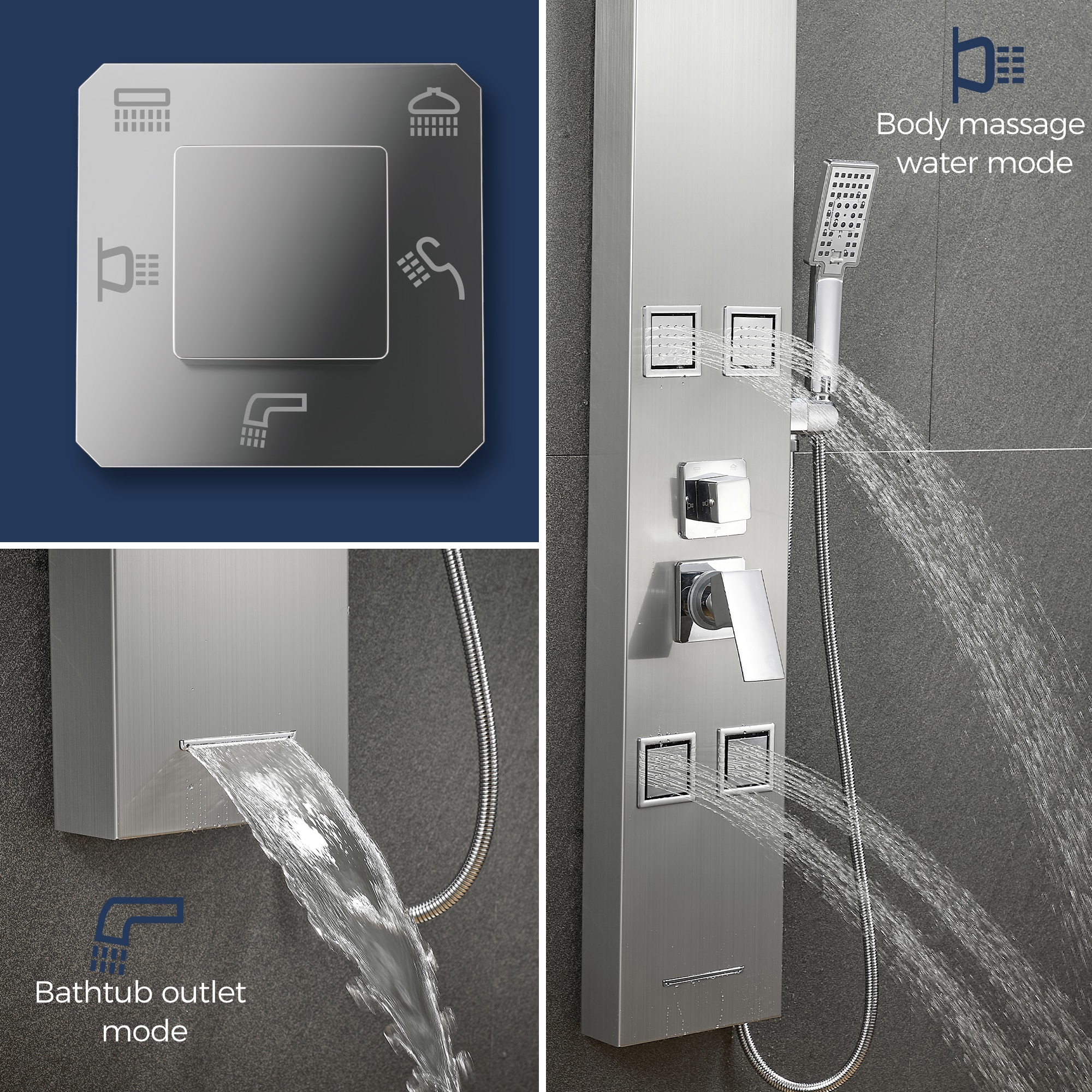FURUISI LL4502307BN Showerhead-Bar-Panels - View #6
