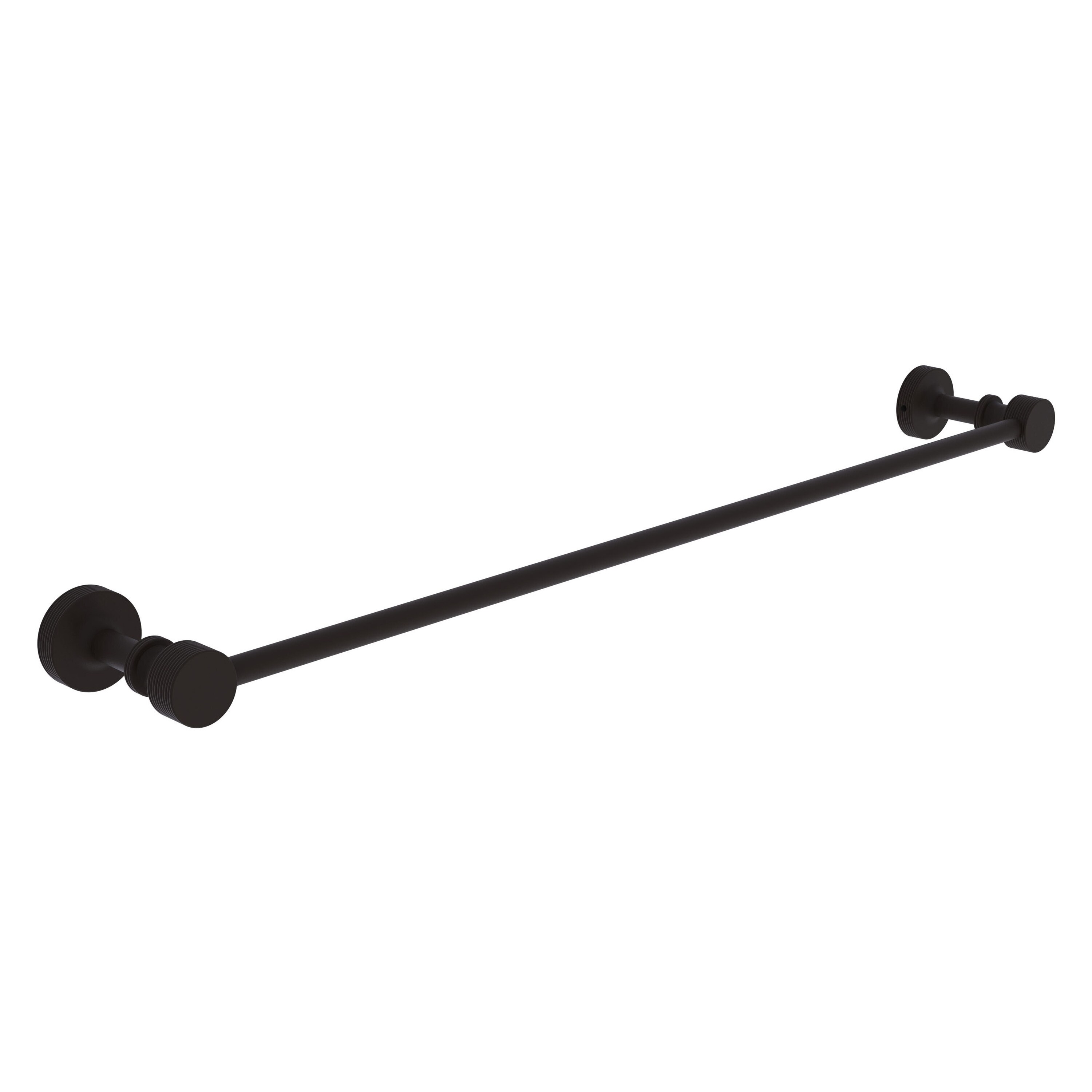 Allied Brass FT-21/18-ORB Foxtrot 18-in Oil-rubbed bronze Wall mount Single Towel Bar
