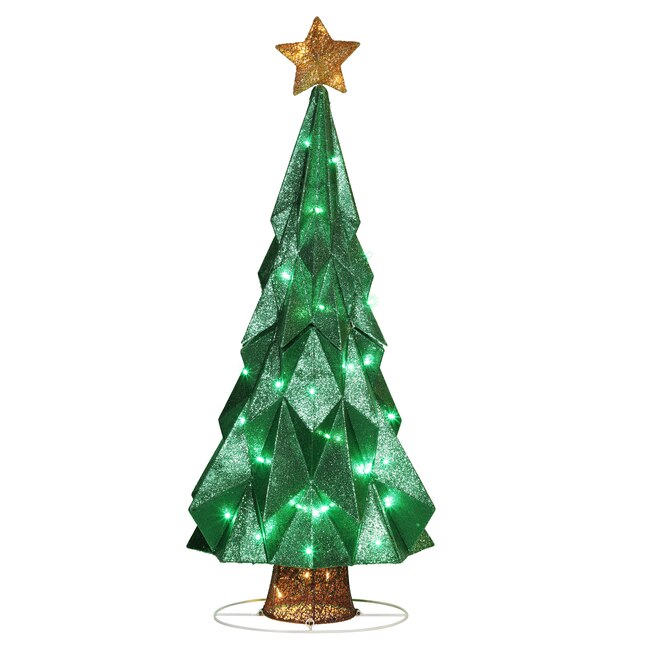 Holiday Living 50-in Christmas Tree Free Standing Decoration with ...