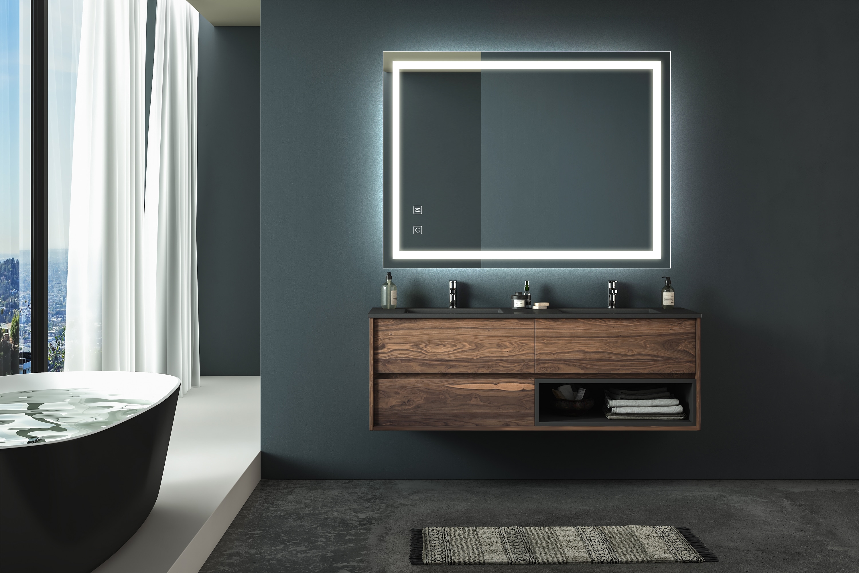 Forclover MF03GI-ME14 Framed-Bath-Mirrors - View #10