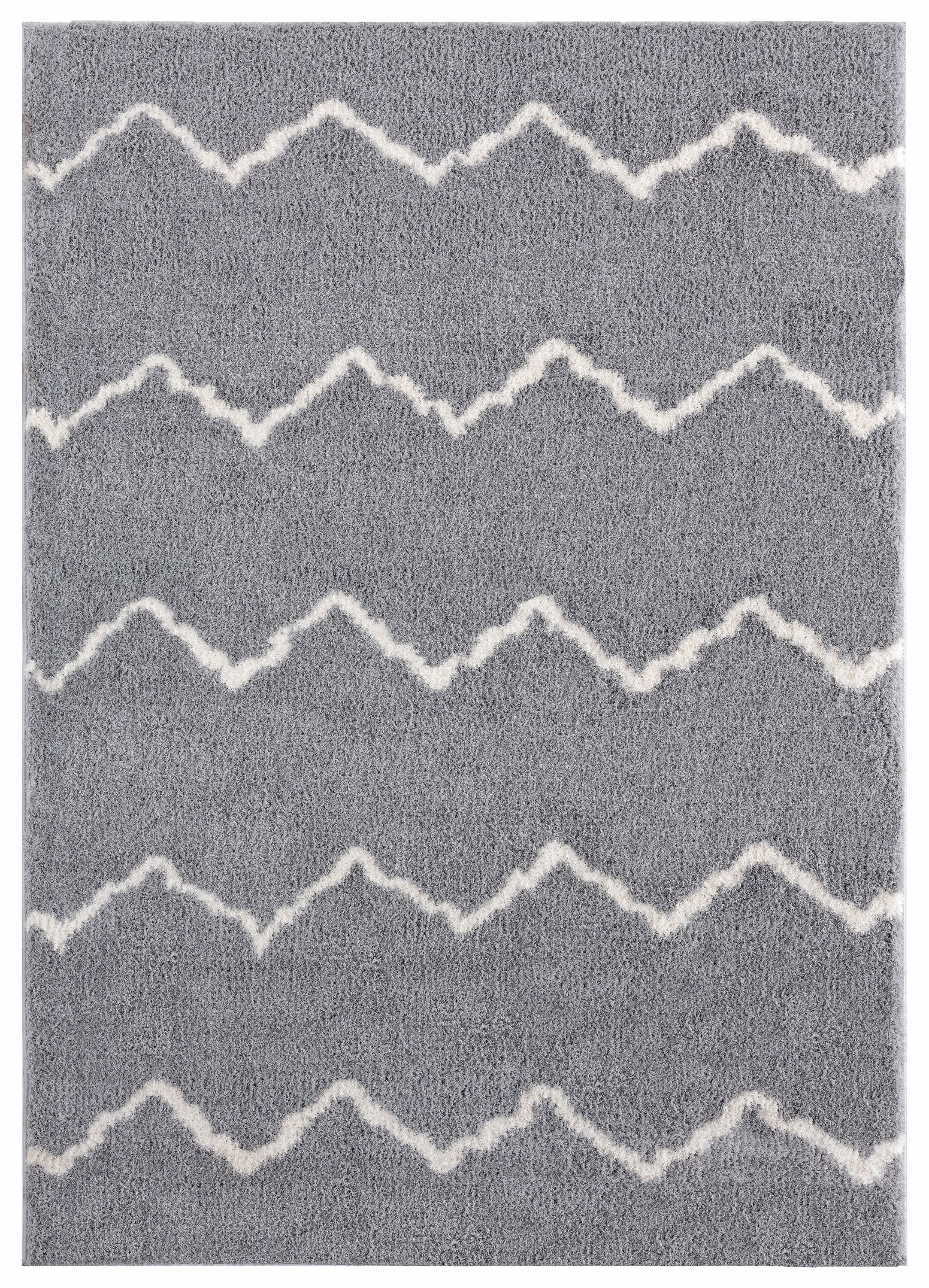 United Weavers Of America 1840 20472 58 Tranquility 5 x 7 (ft) Polyester Grey Rectangular Indoor Geometric Mid-Century Modern Area rug