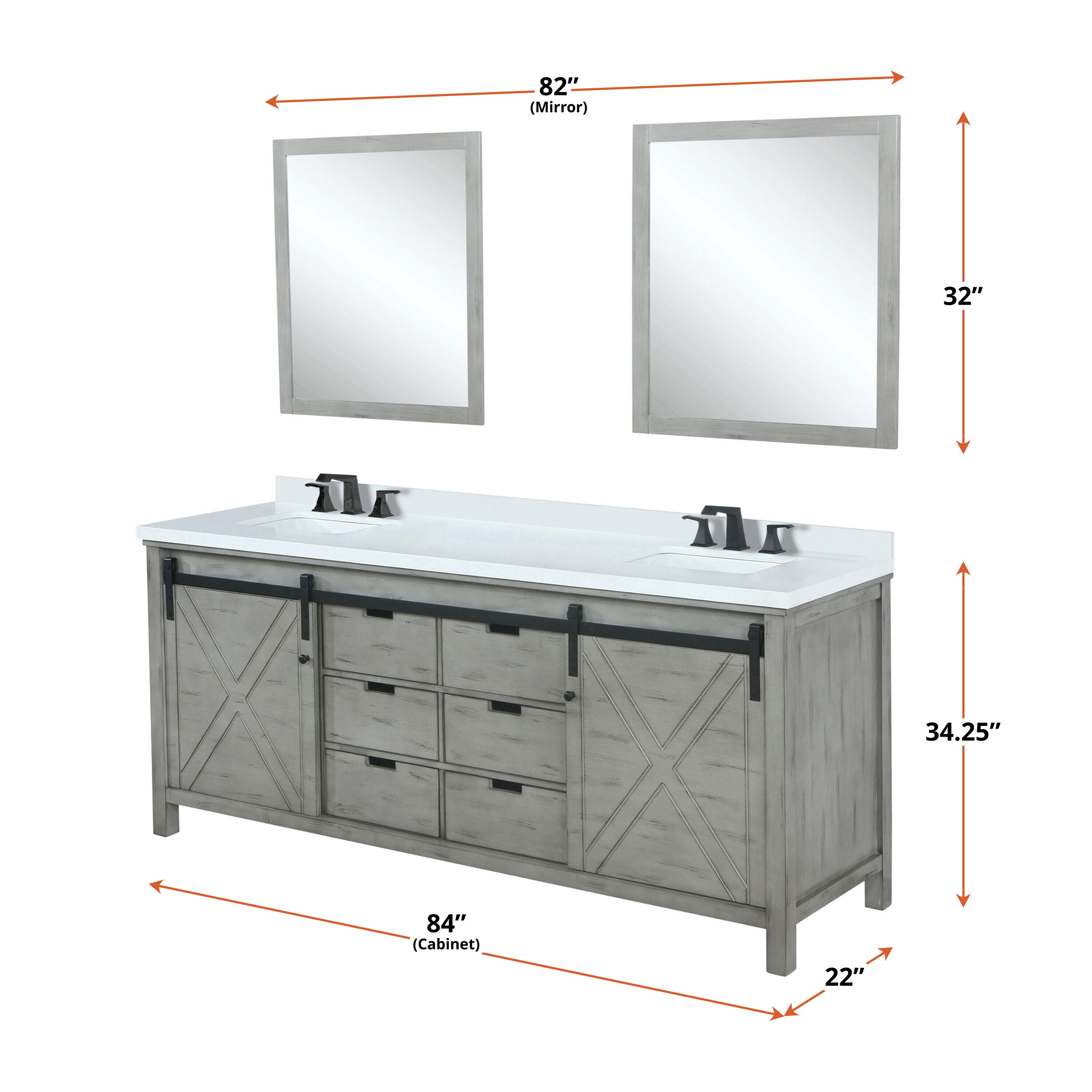 Lexora LM342284DH00M34 vanities - View #5