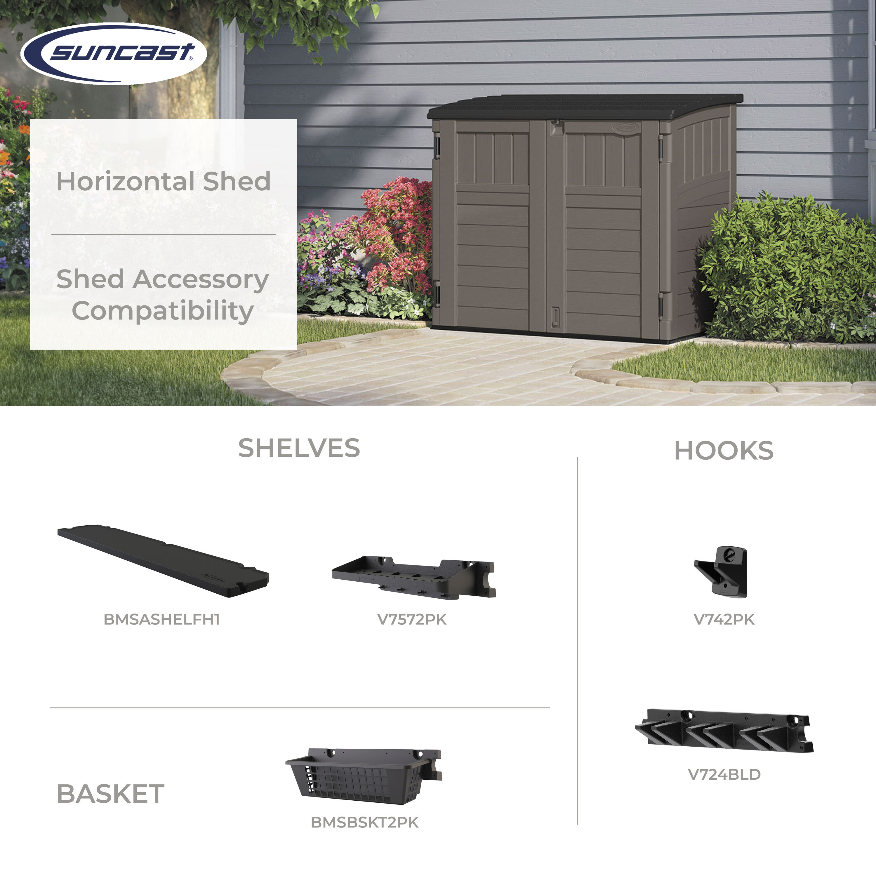 Suncast BMS2500SB Vinyl-Resin-Storage-Buildings - View #5