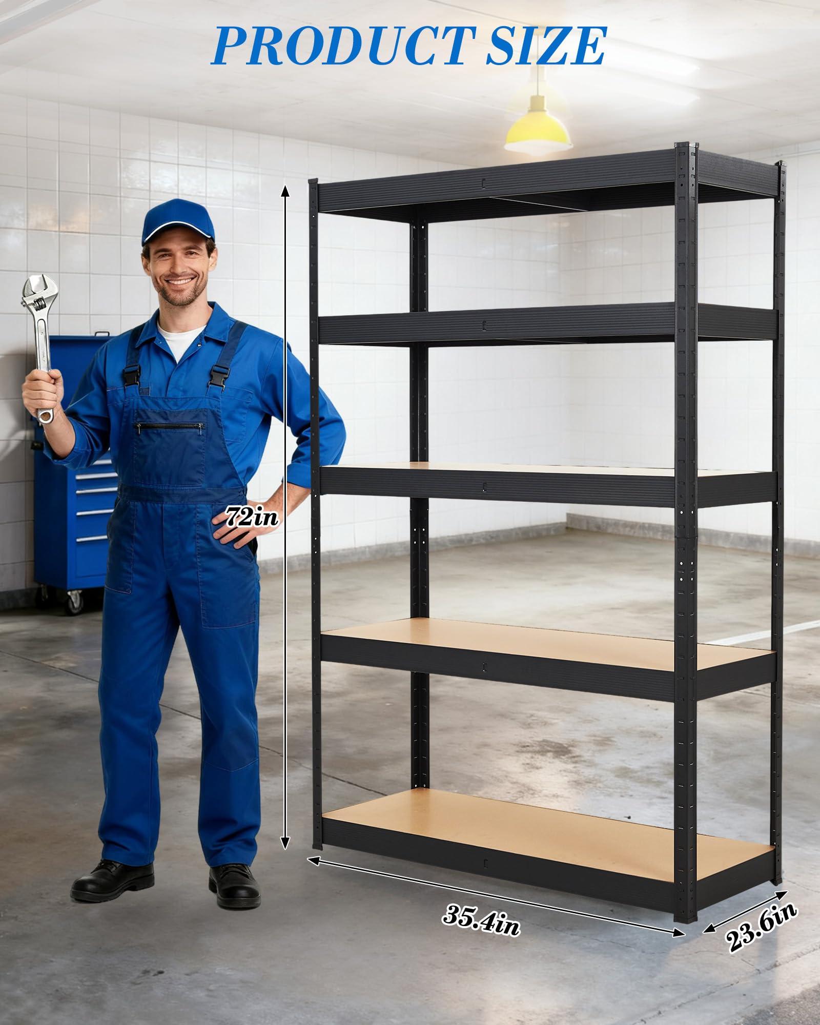 GarveeLife 4E2-CWJ2-0407035 Free-Standing-Shelving - View #3