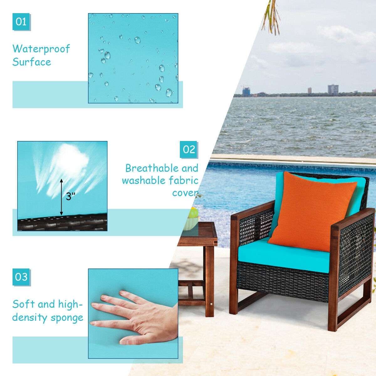 CASAINC WF-HFHW101 Patio-Conversation-Sets - View #6