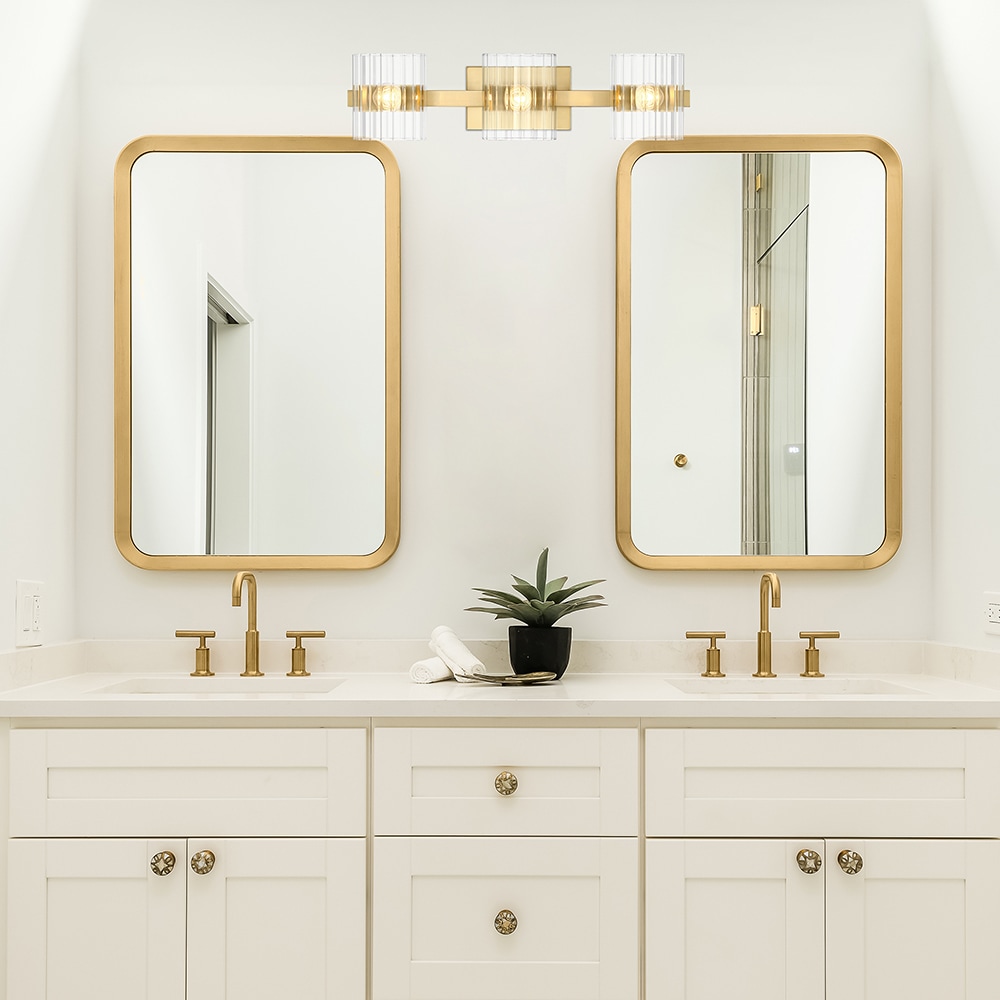 Designers Fountain Aries 24.25-in 3-Light Brushed Gold Transitional ...