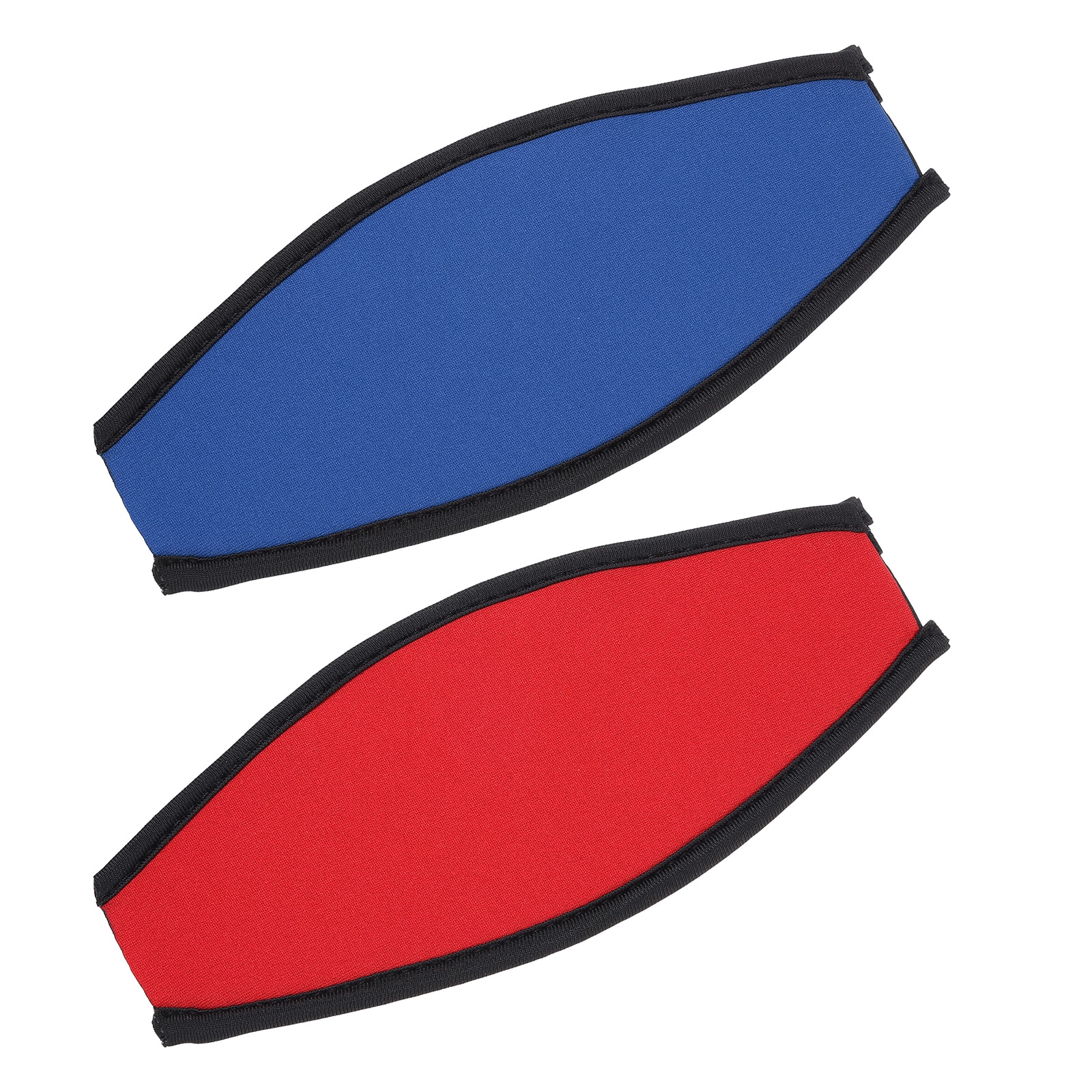 Unique Bargains 2pcs Mask Strap Cover Diving Mask Straps Hair Protector Waterproof Swimming Accessories Neoprene Red/Blue-Fitting for (Diving/Snorkeling/Swimming/Water Sport)