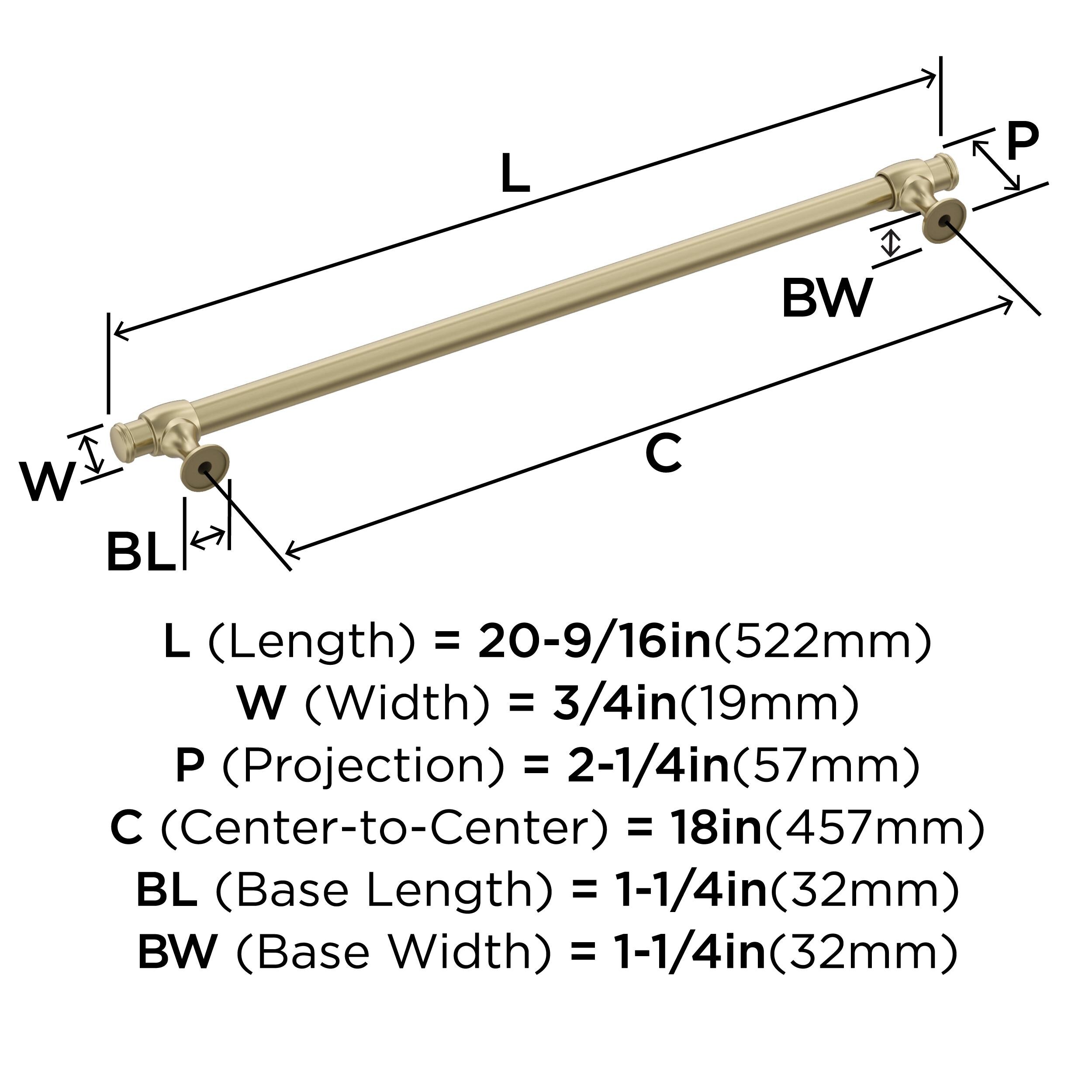 Amerock BP54066BBZ Cabinet-Pulls - View #5