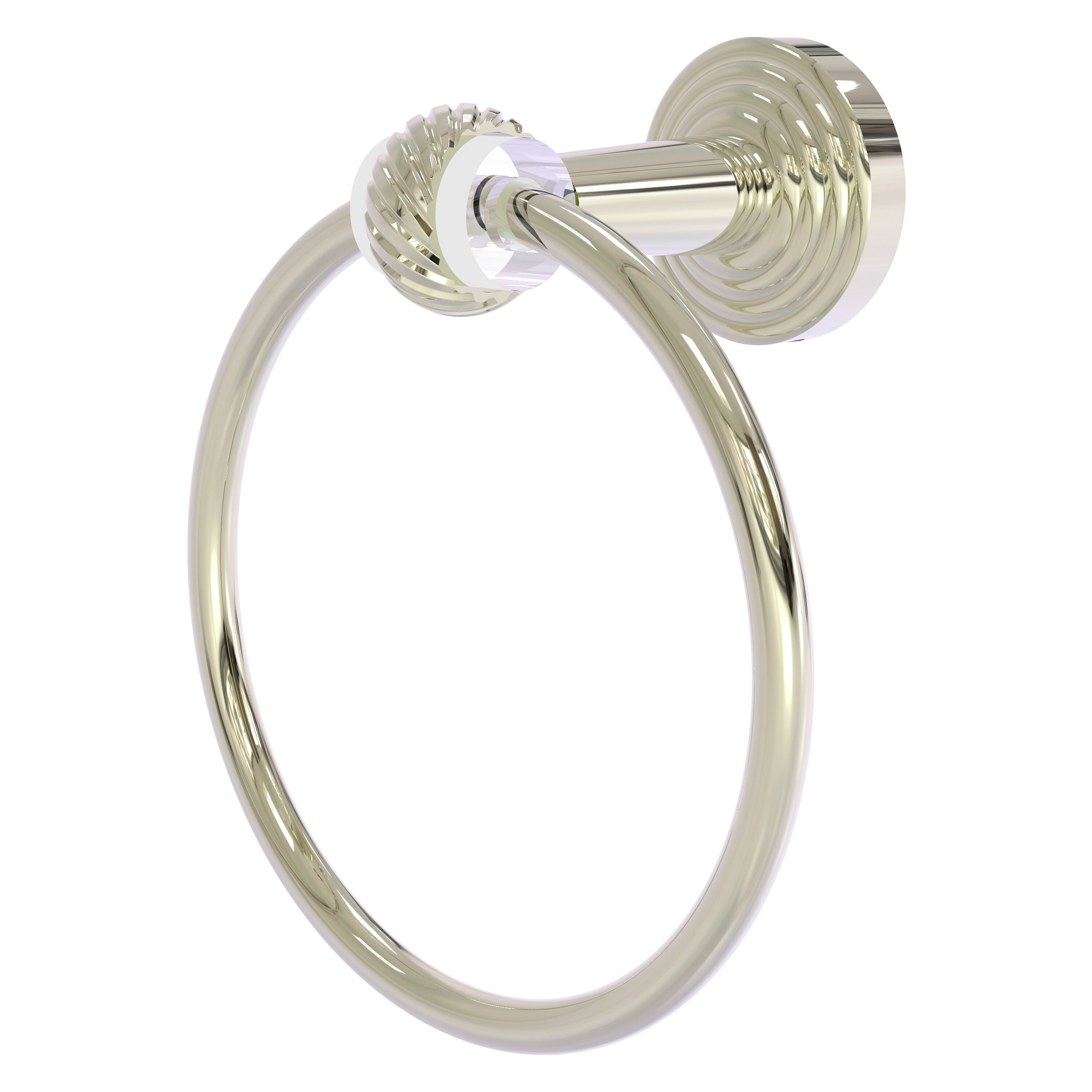 Allied Brass PB-16T-PNI Pacific Beach Polished Nickel Wall mount Single Towel Ring