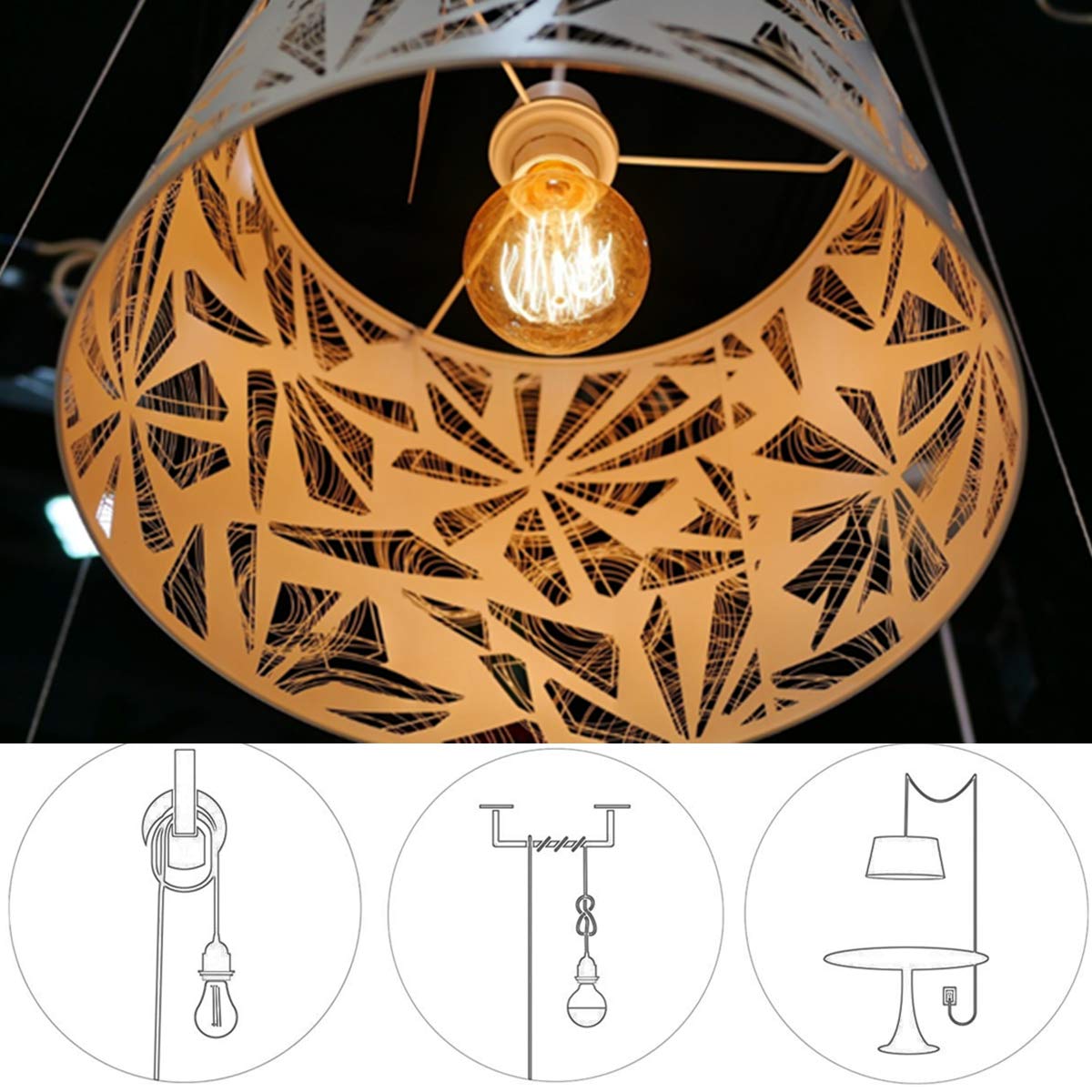 Oyezvary LOZ0331L01 Light-Fixture-Extension-Cords - View #5