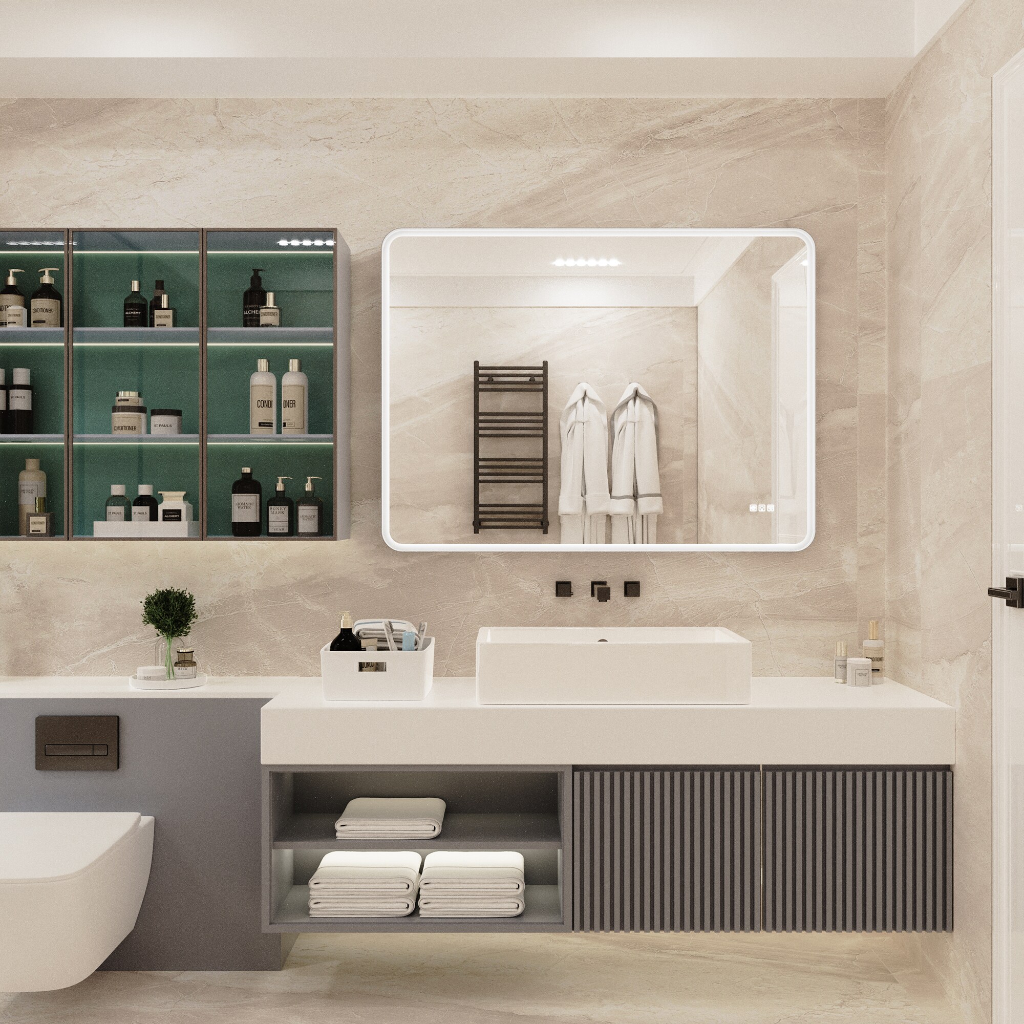 Bybafun YB5100084 Framed-Bath-Mirrors - View #11