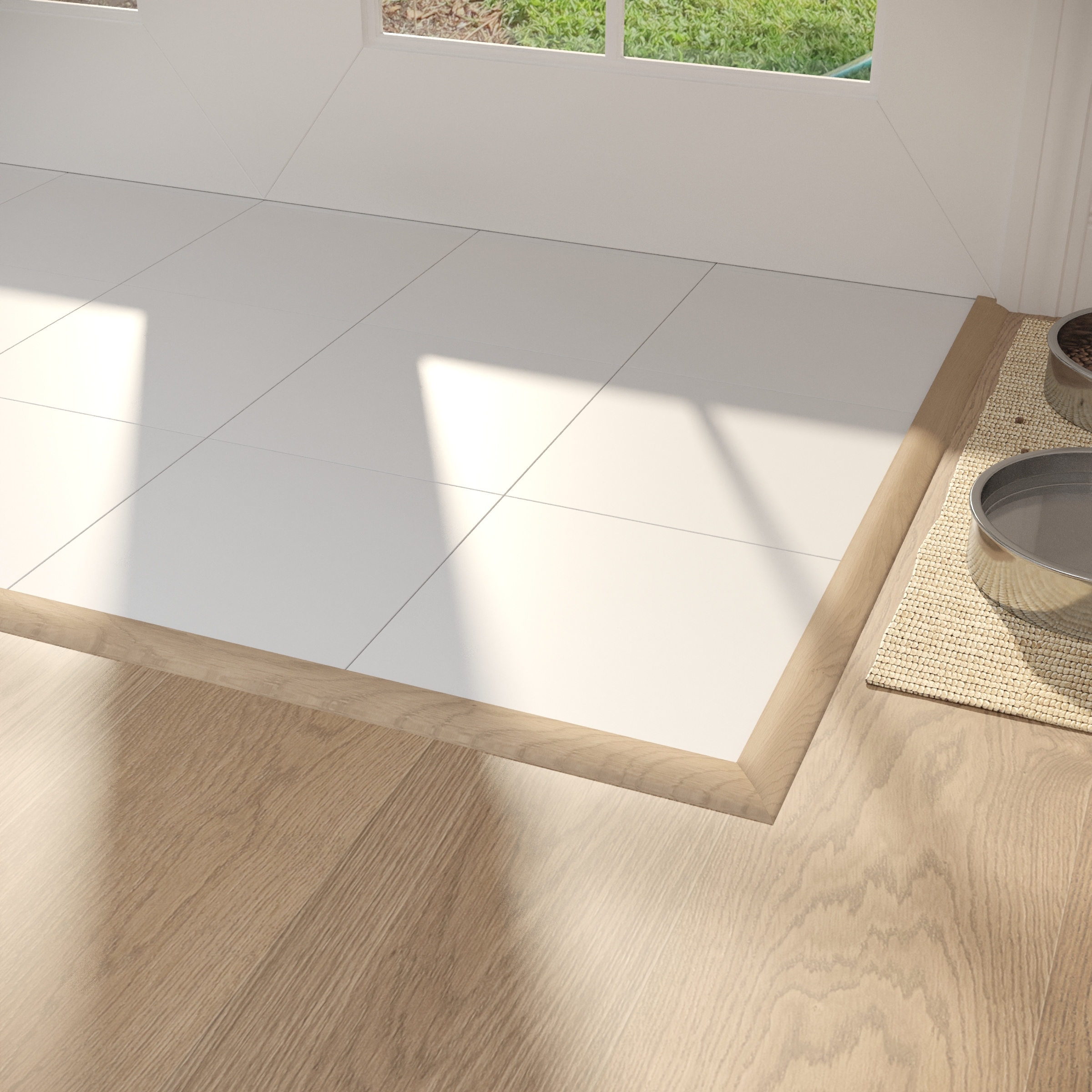 Libourne Medium Oak Stained Wood Reducer with Water Protection