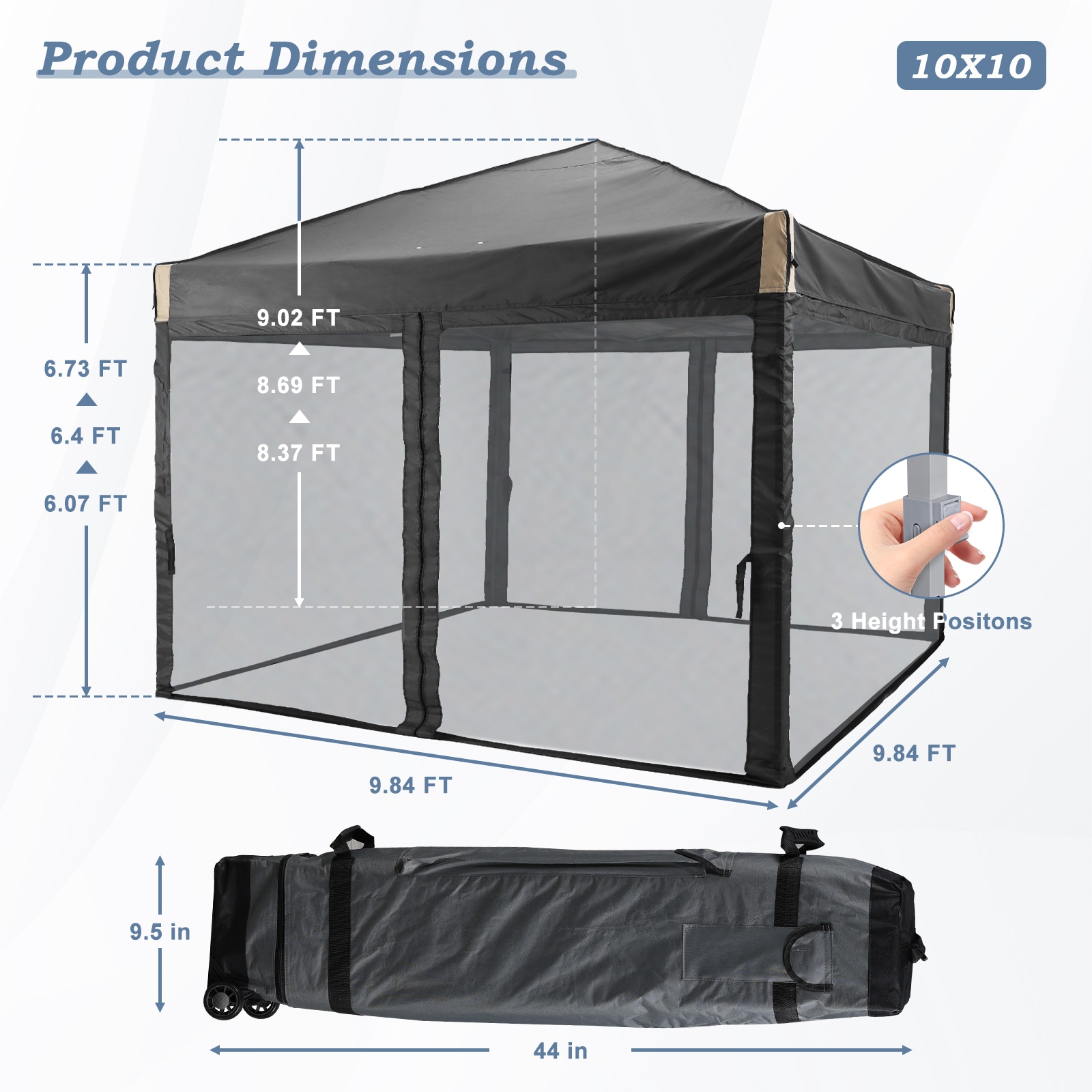 Aoodor A240-PBKDR Canopies-Sl - View #2
