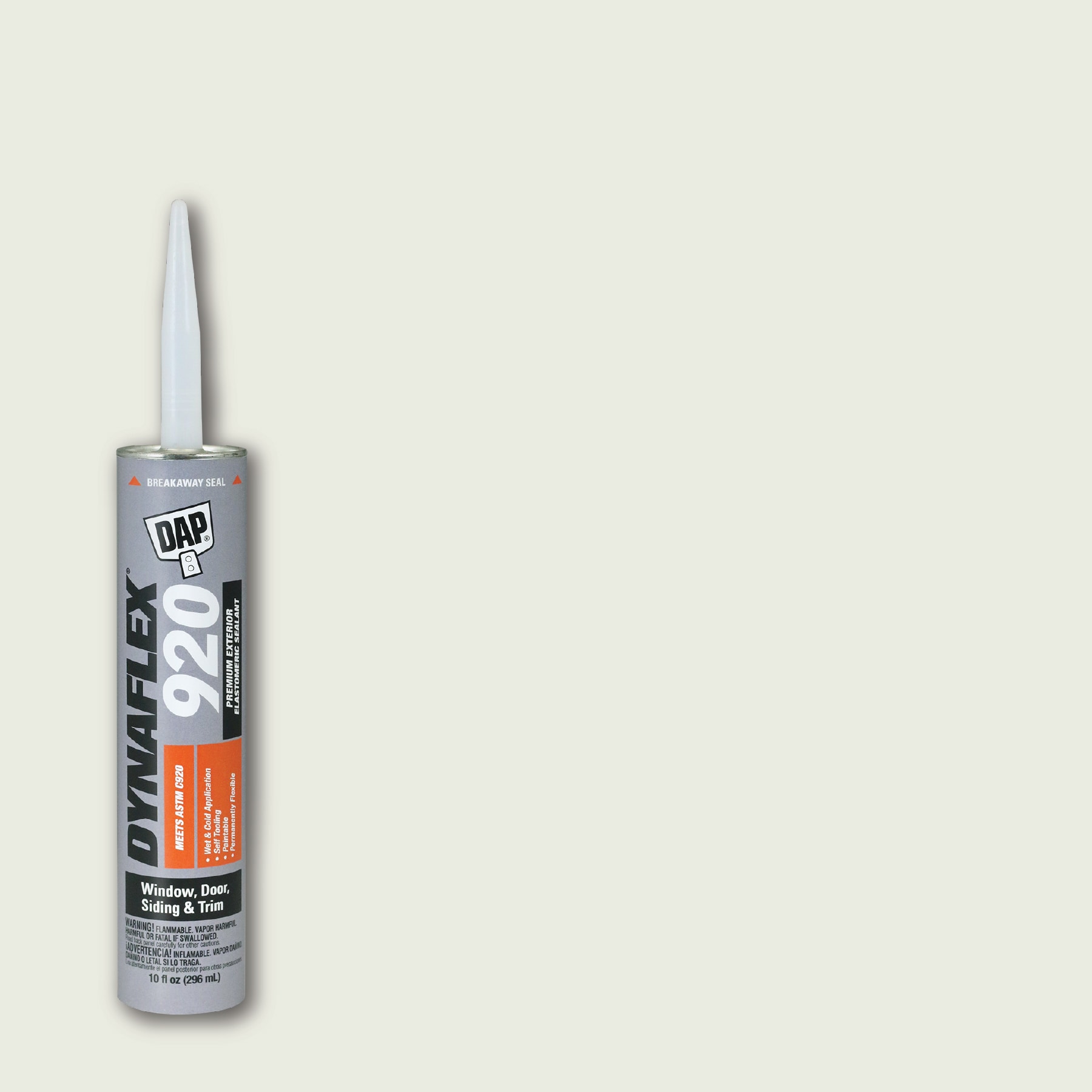DAP Dynaflex 920 12 -Pack 10-oz Window and Door White 093 Paintable Advanced Sealant Self Leveling Caulk