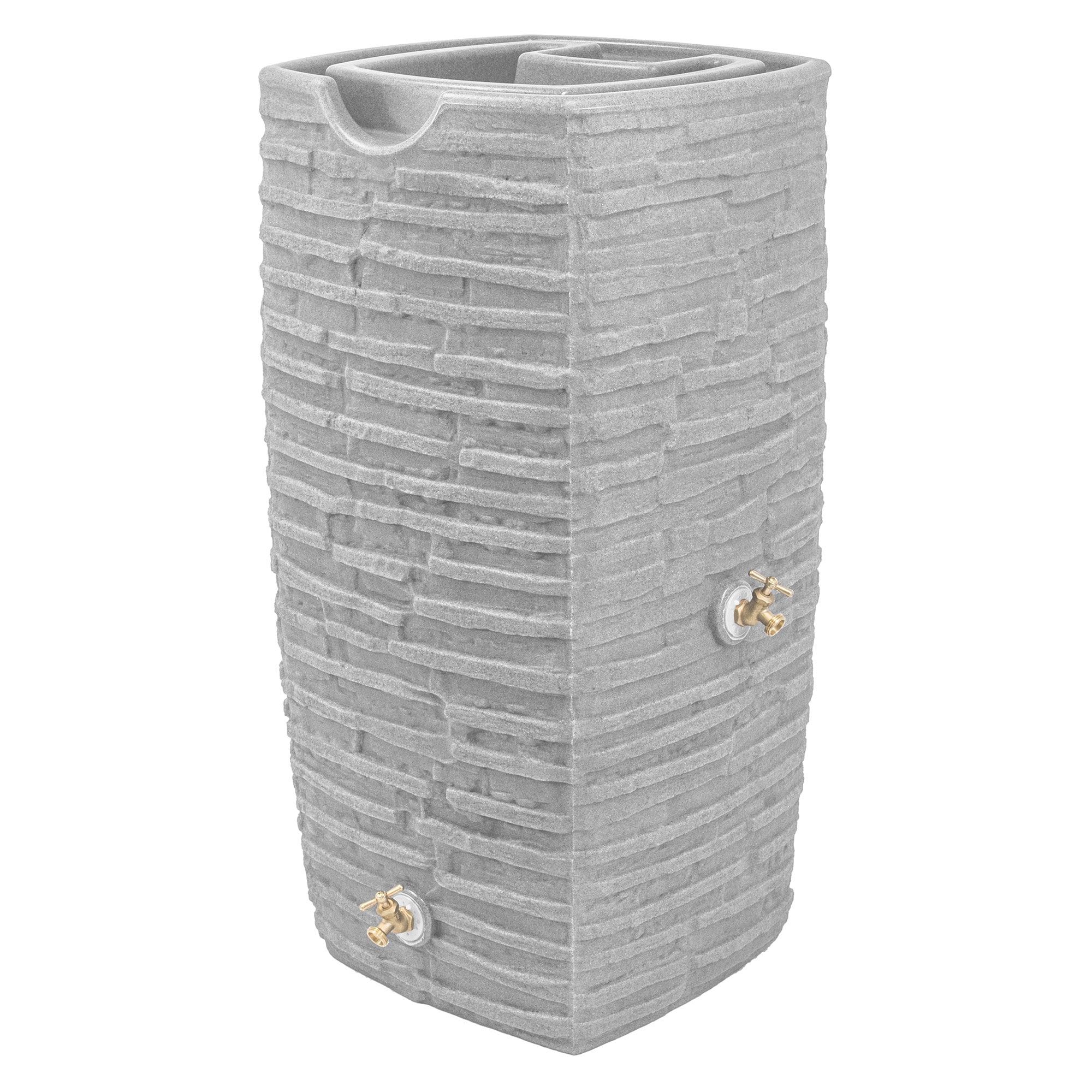 Good Ideas 324486 50-Gallon Gray Plastic Rain Barrel Spigot