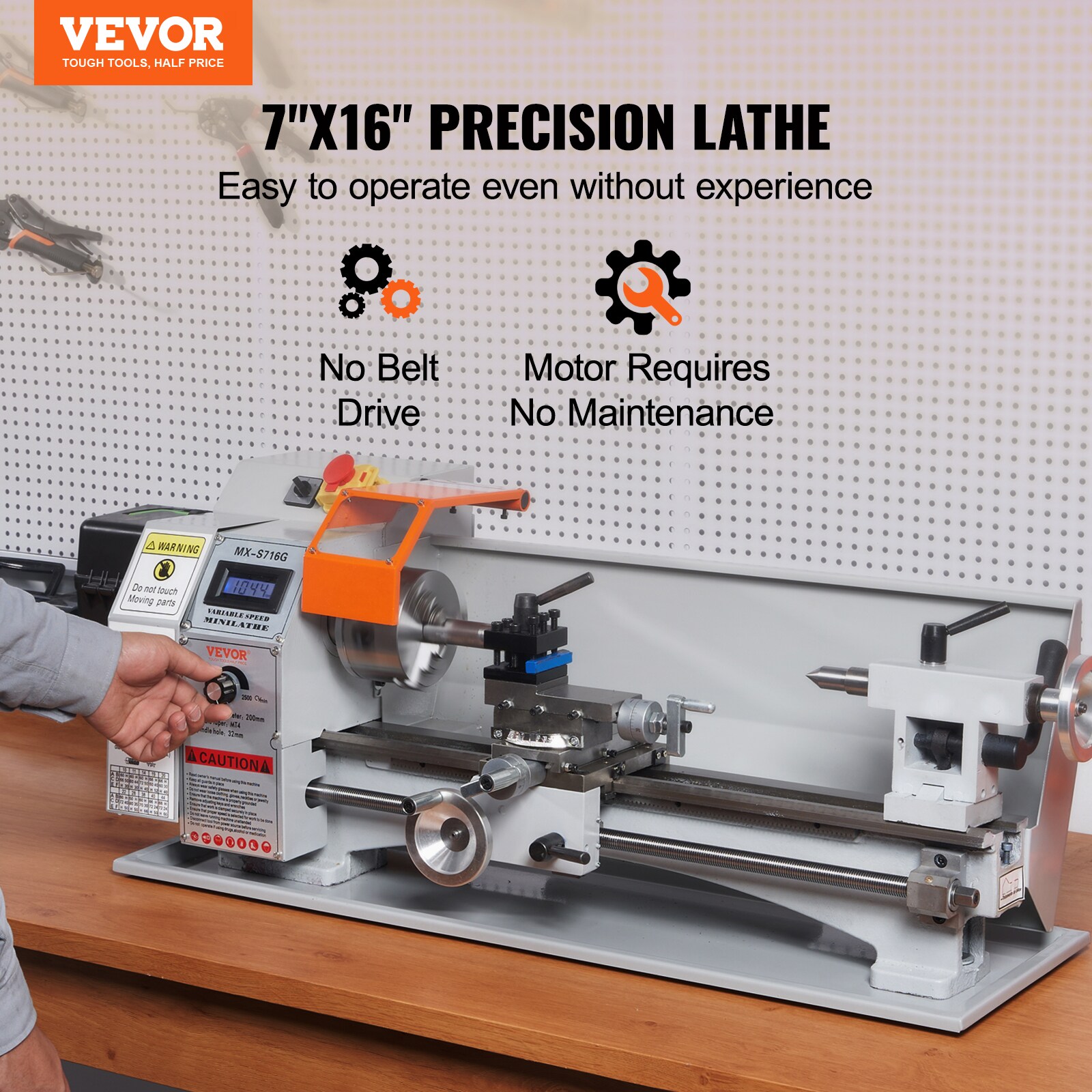 VEVOR BZDMNJSCCSFWSEYI0V1 Wood-Lathes - View #3
