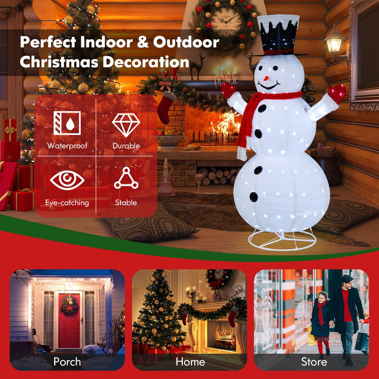 WELLFOR HYZ24150US-WH Outdoor-Christmas-Decor - View #7