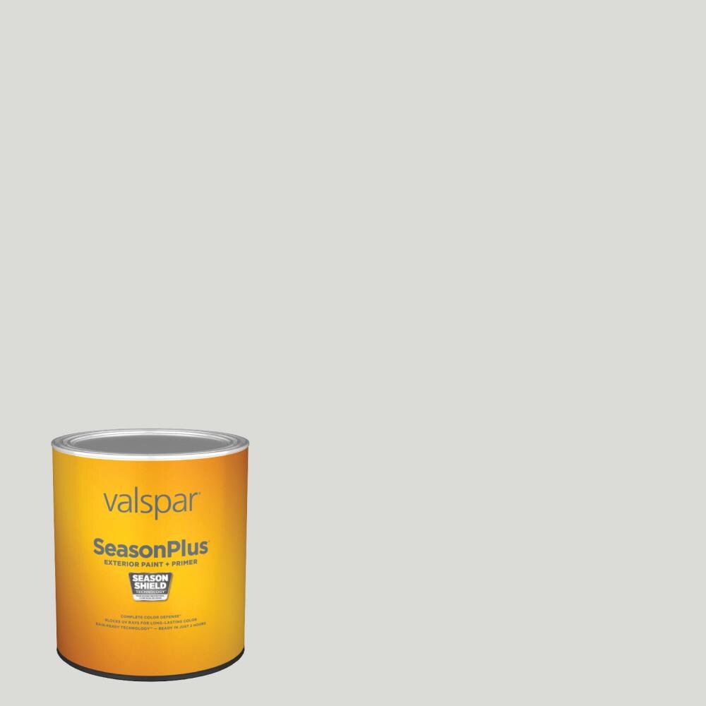 Valspar SeasonPlus Satin Seashell Gray 40031a Exterior Paint (1Quart
