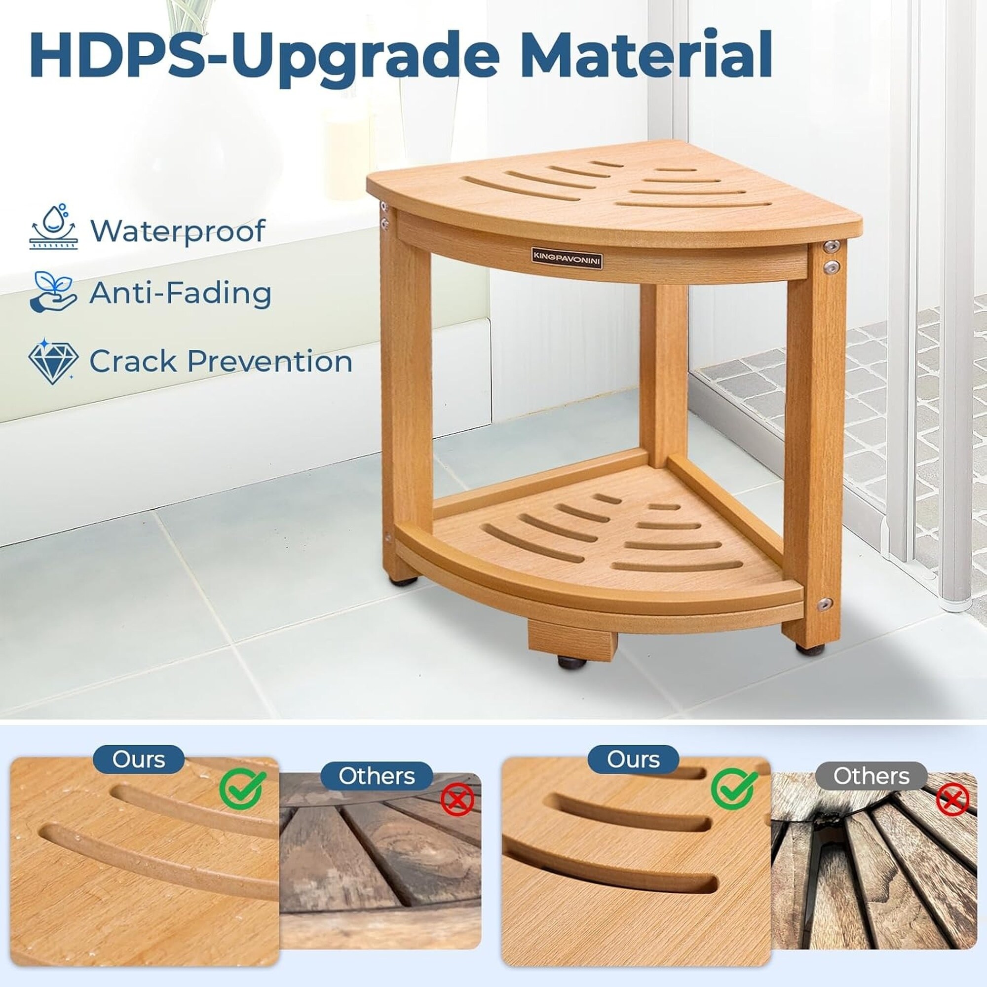 Wudkey L4-PO9T4D Bath-Safety-Seats-Benches - View #2