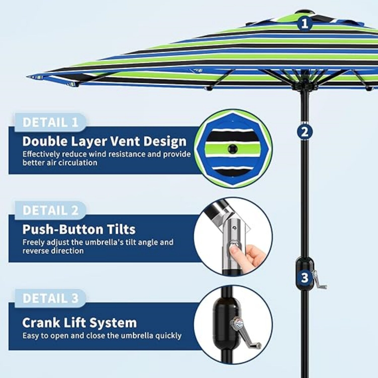 9' red patio umbrella 9 ft. Outdoor Market Table Patio Umbrella with Button Tilt in Red BYY723-6
