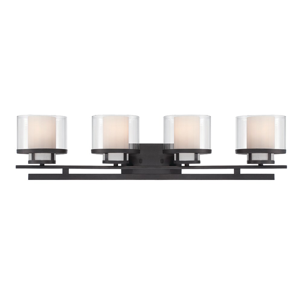 Designers Fountain 86104-BBR Fusion 7.5-in 4-Light Biscayne Bronze Transitional Vanity Light