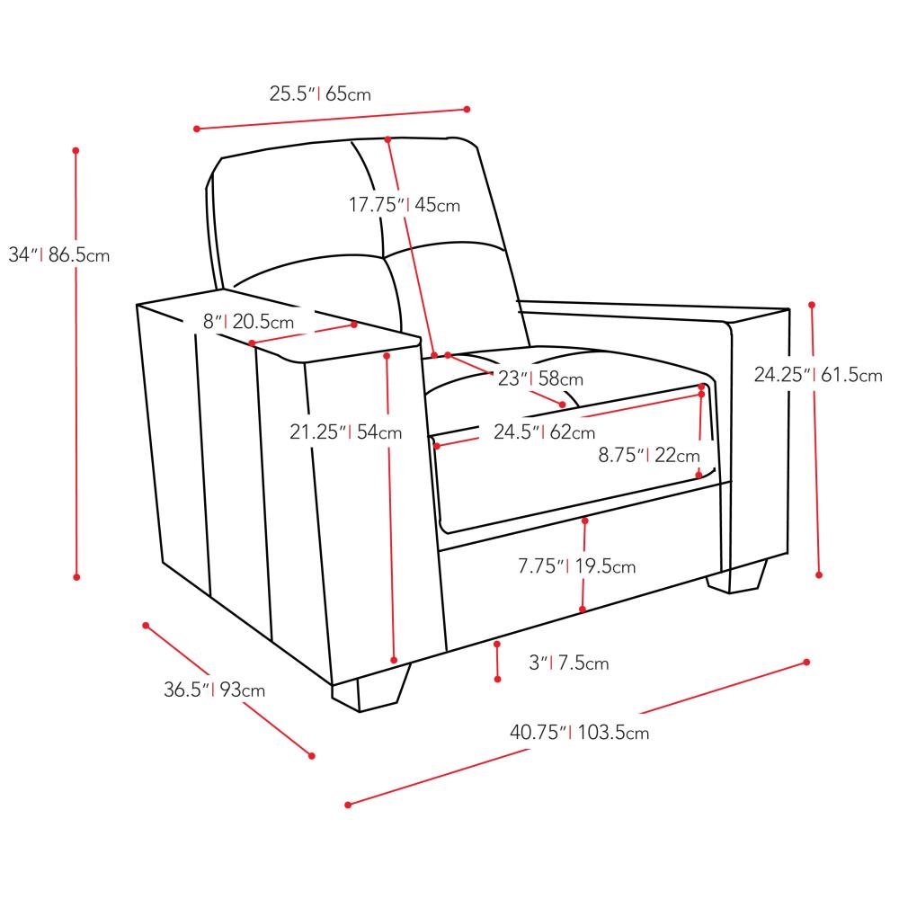 CorLiving LZY-111-Z1 Sofas-Loveseats - View #7