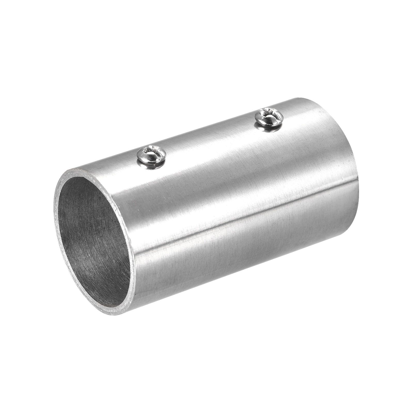 Unique Bargains Rail Pipe Fitting 2-Way 60mm Length 304 Stainless Steel Straight Connector Polishing for 33mm/1.3 Inch OD Handrail Railing
