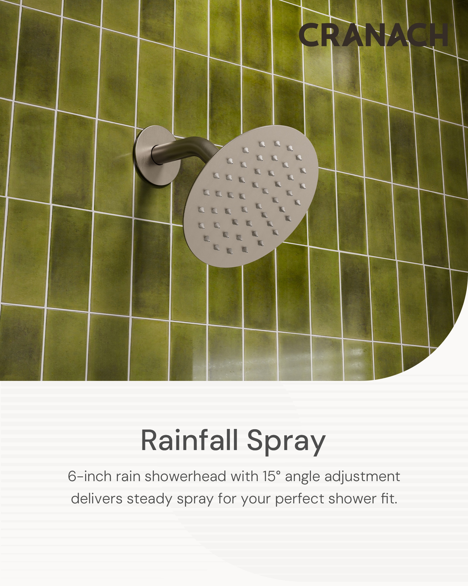 CRANACH C01.CR03.BN Showerhead-Bar-Panels - View #2