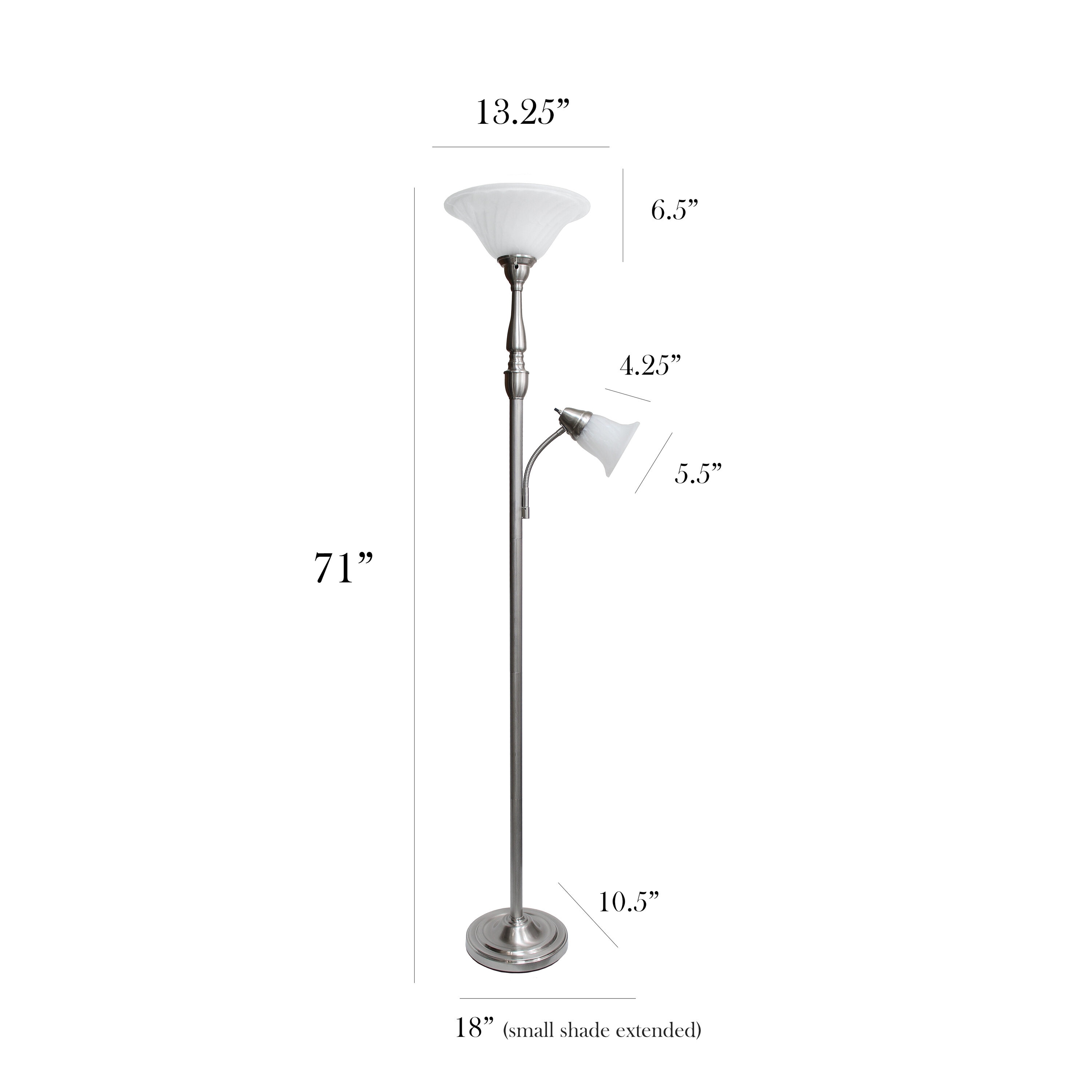 Elegant Designs LF2003-BSN floorlamps - View #4
