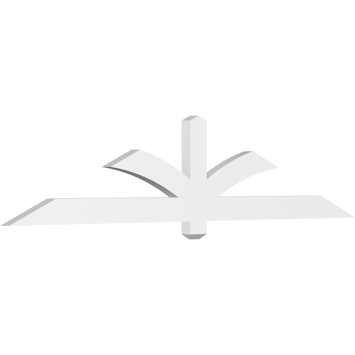 Ekena Millwork GBP084X18X0204RED00 Redmond White PVC Gable bracket