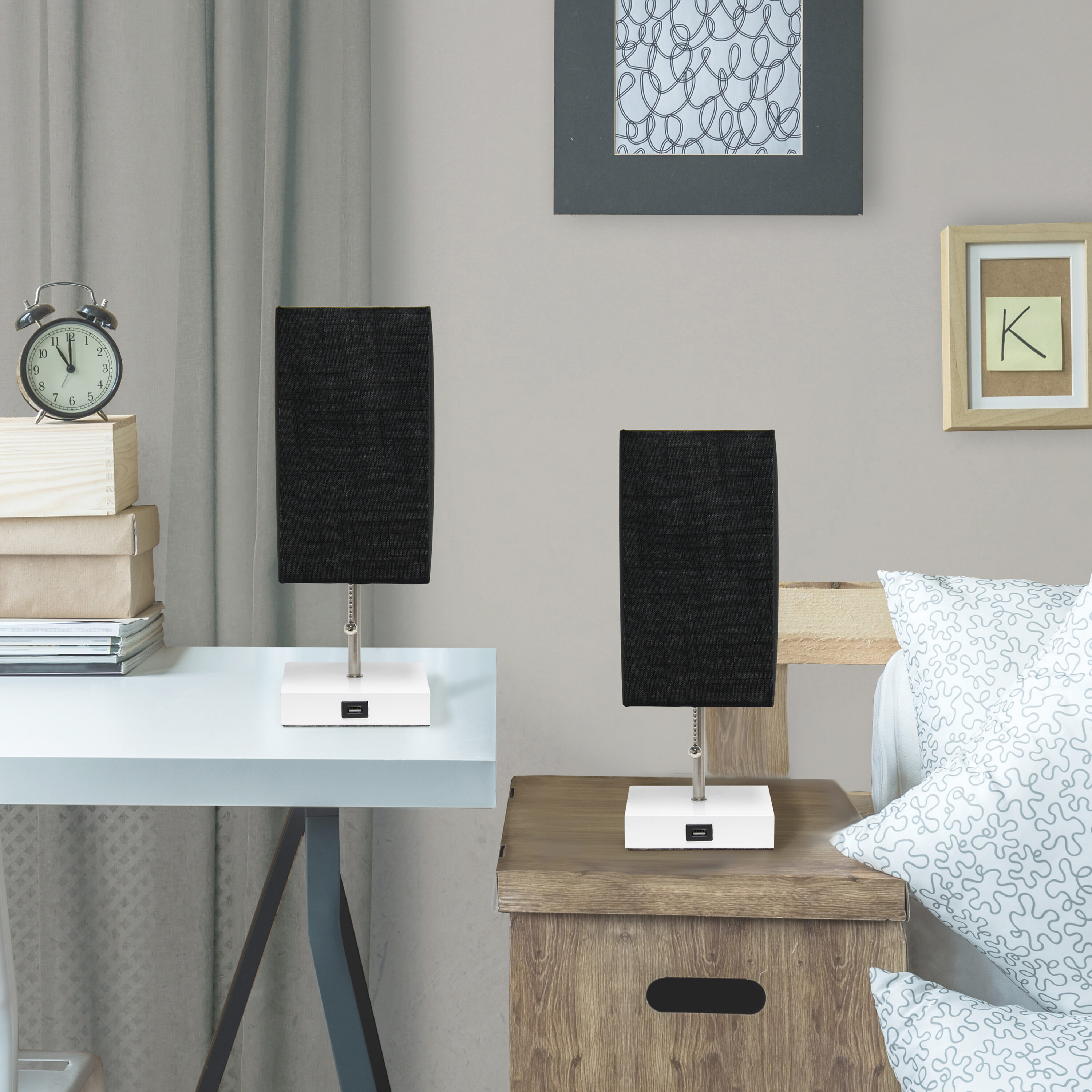 Simple Designs LC7001-BAW Table-Lamps - View #6
