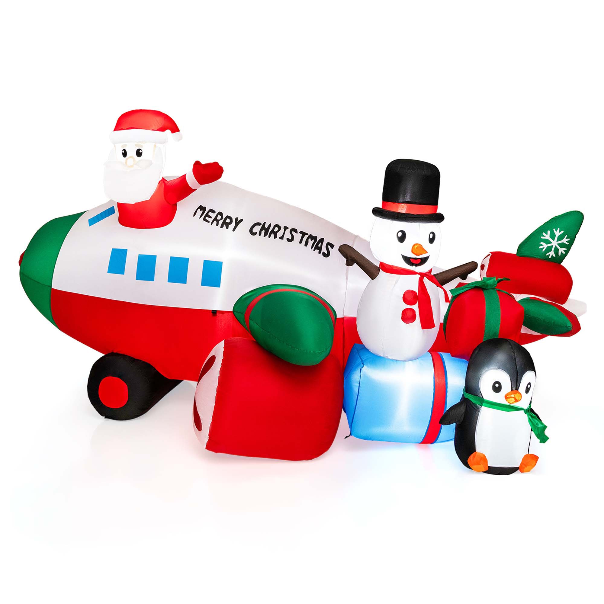 Costway LWS00732 5-Feet Lighted Santa Christmas Inflatable