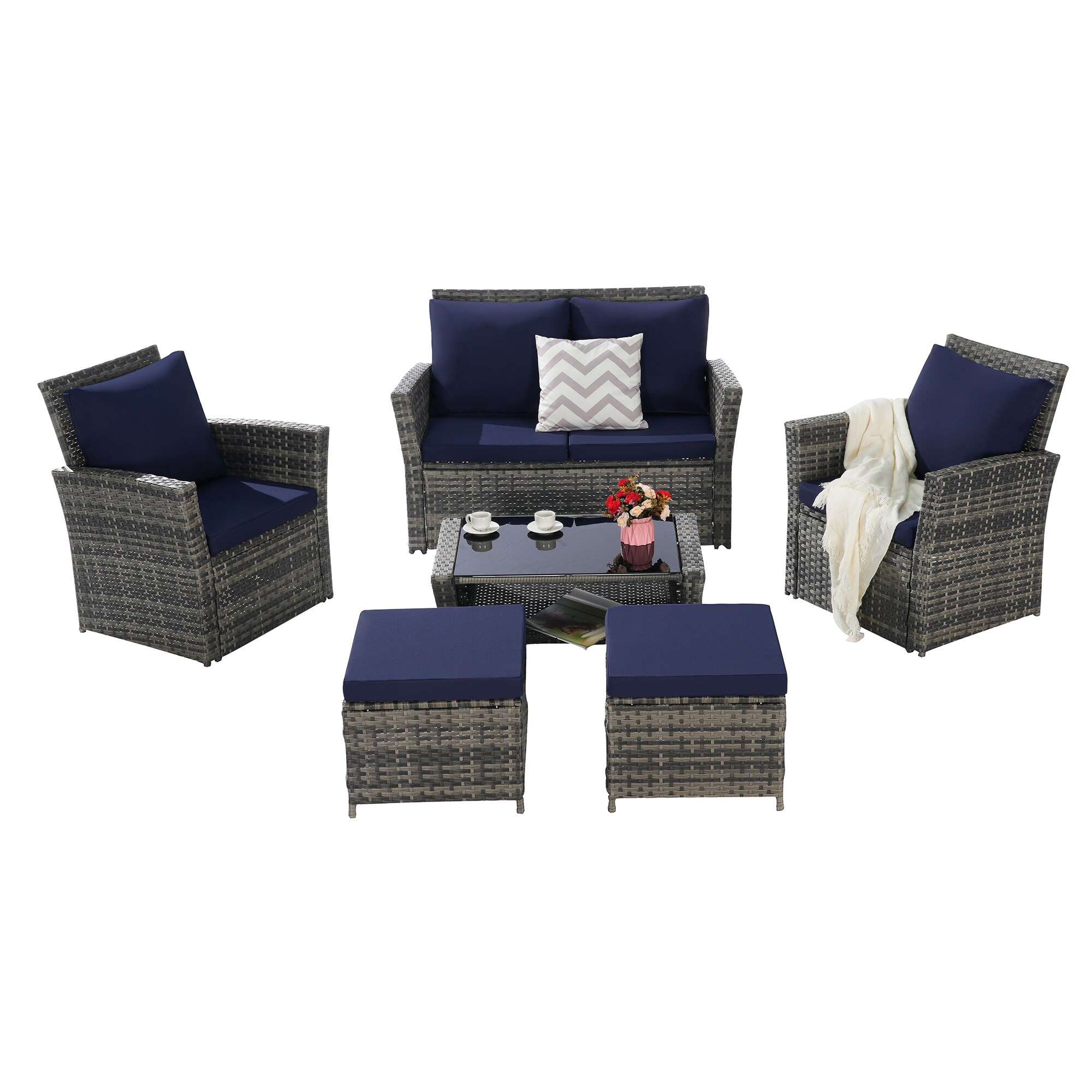 SINOFURN SYB670038NY Patio-Conversation-Sets - View #4