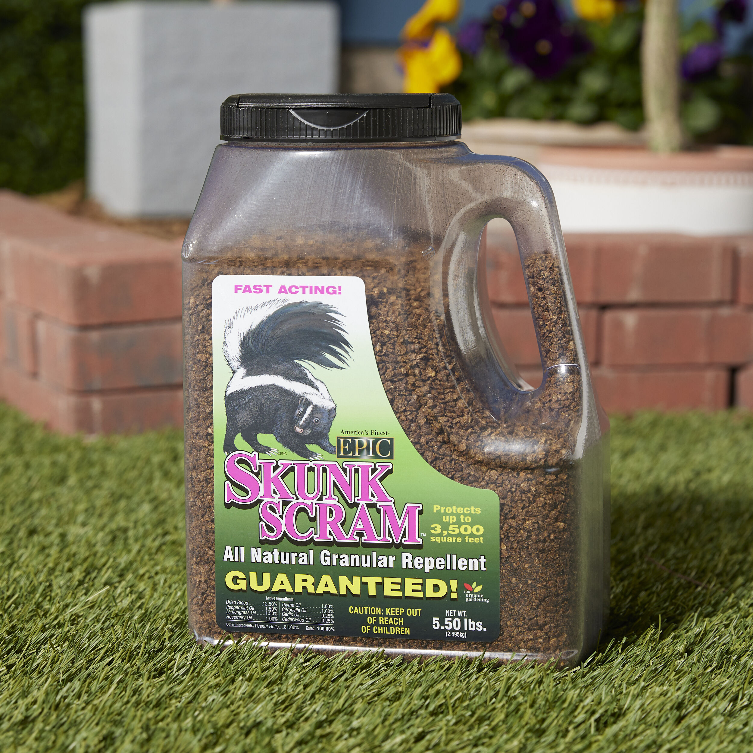 EPIC Skunk Scram 5.5 lb Pest Control Granules - Repellent for Skunks ...