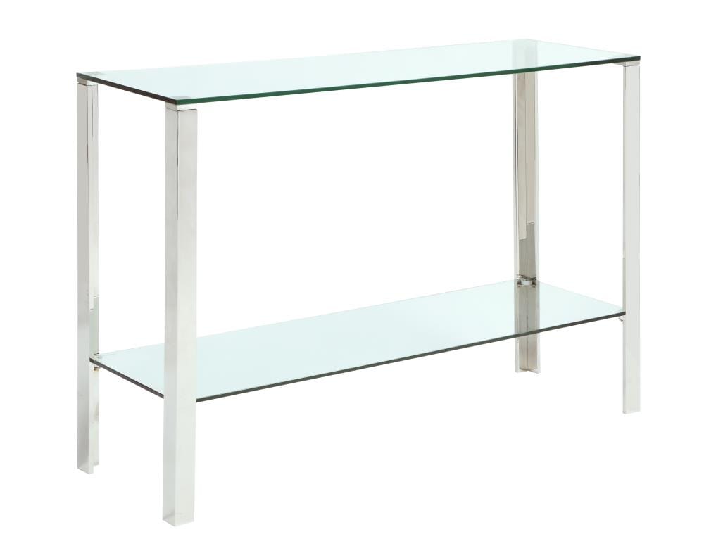 72 inch glass console table