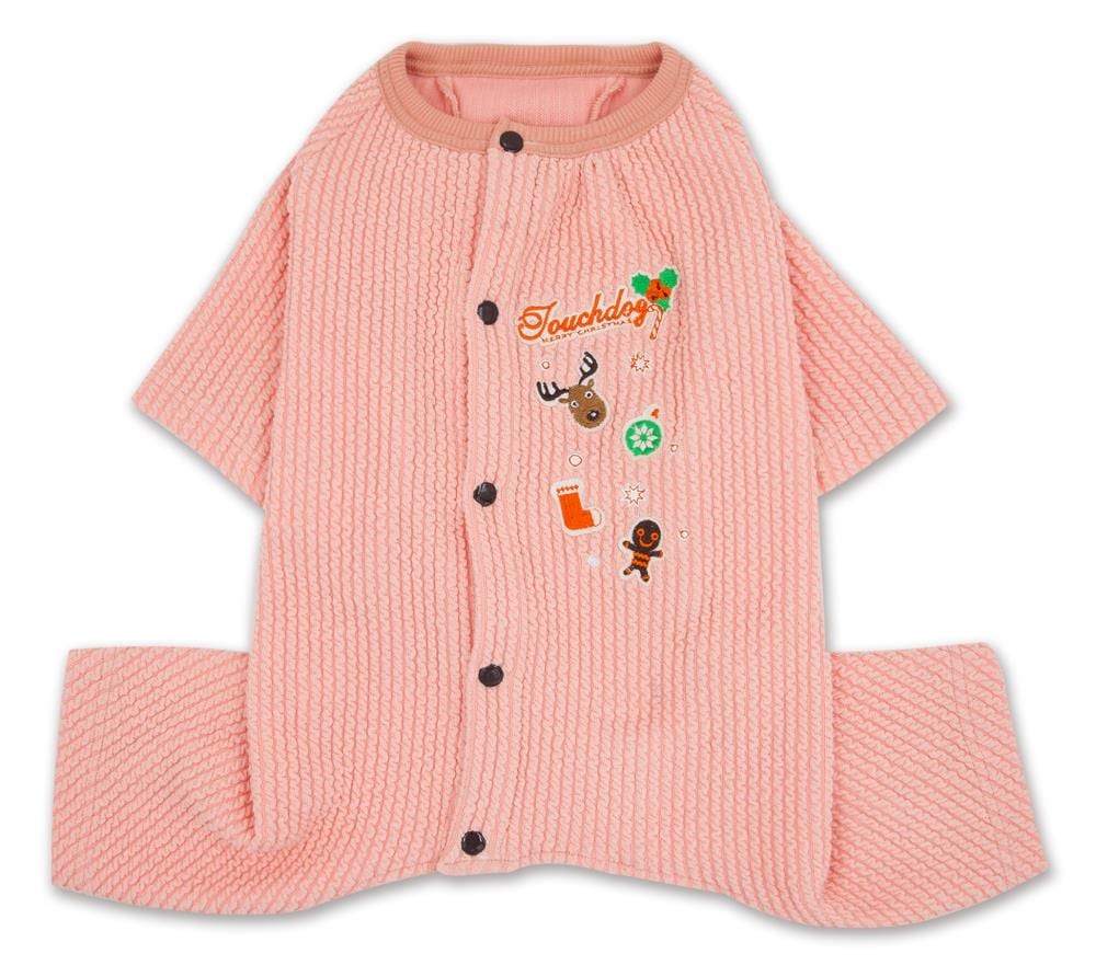 Touchdog PJ2PKXS Pink Dog/Cat Pet Pajamas Small