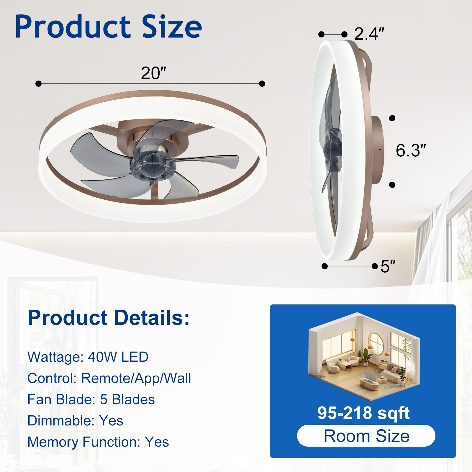 Depuley WS-FPZ195-20C-BR-LW Ceiling-Fans - View #2