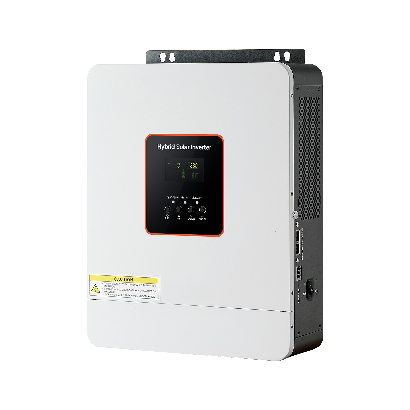 GIVIMO 3000W Hybrid Solar Inverter 24V DC to 230V AC Pure Sine Wave Power Inverter with Built-In 80A MPPT Charge Controller and 99 Percent Efficiency for Lead-Acid and Lithium Batteries in Off-Grid Home Cabin RV and Camper Solar Power Systems