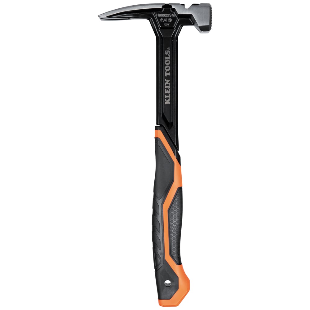 Klein Tools H80922SM Milled Face Steel Claw Hammer, 22-Ounce