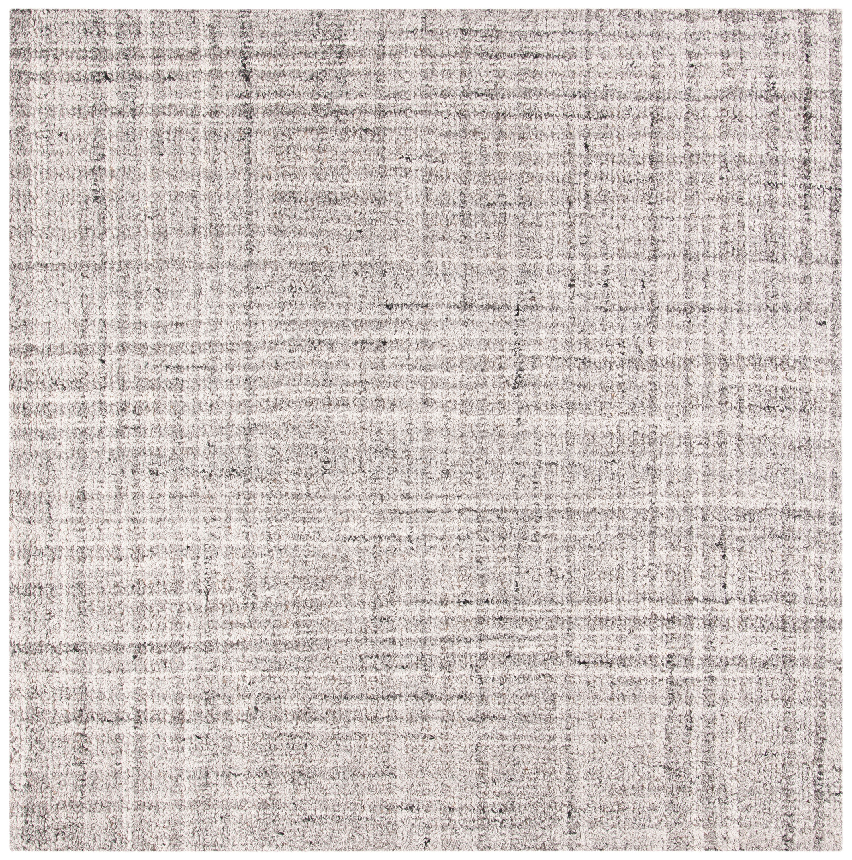Safavieh ABT604F-6SQ Abstract Aya 6 x 6 (ft) Tufted Synthetic Gray/Black Square Indoor Distressed/Overdyed Farmhouse/Cottage Area rug