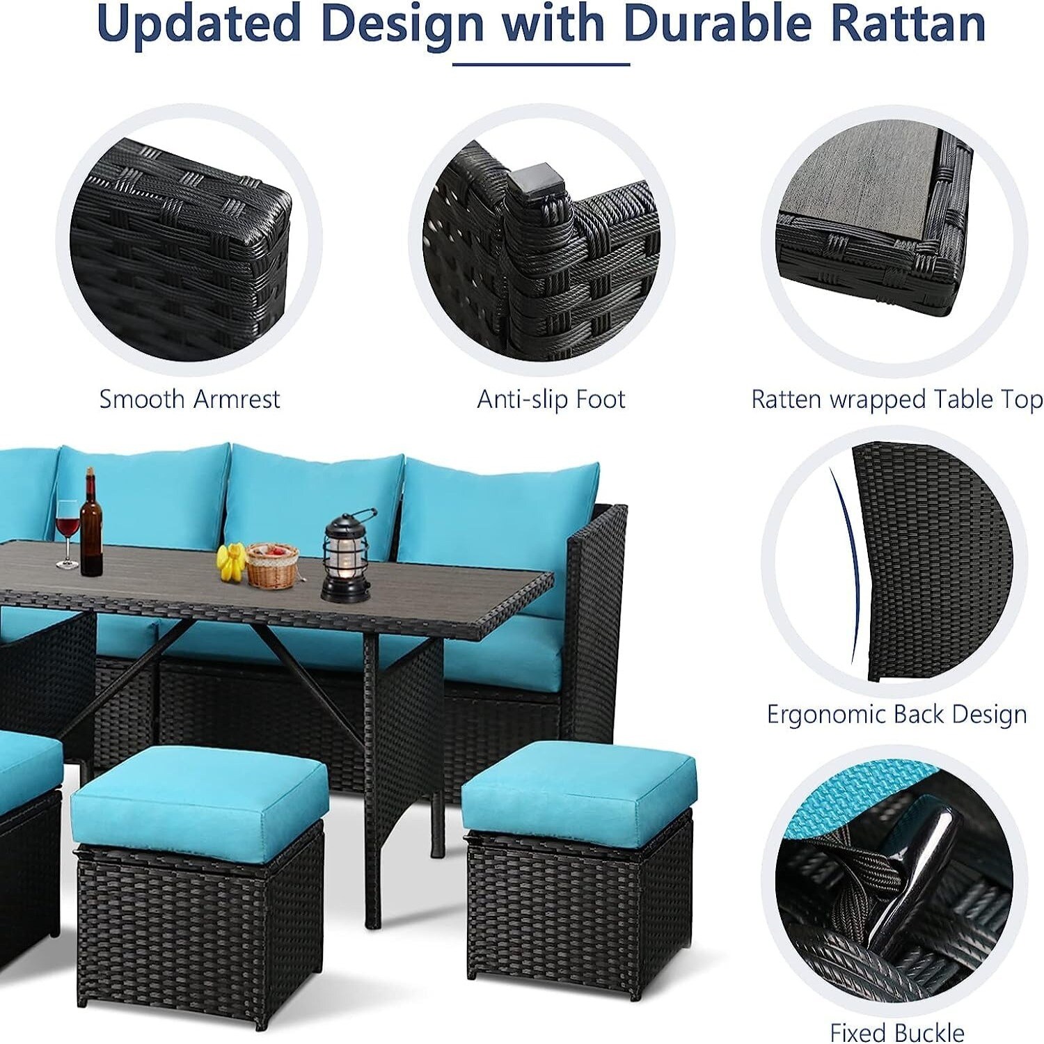AECOJOY 16076BU-LS01 Patio-Sofas-Daybeds - View #3