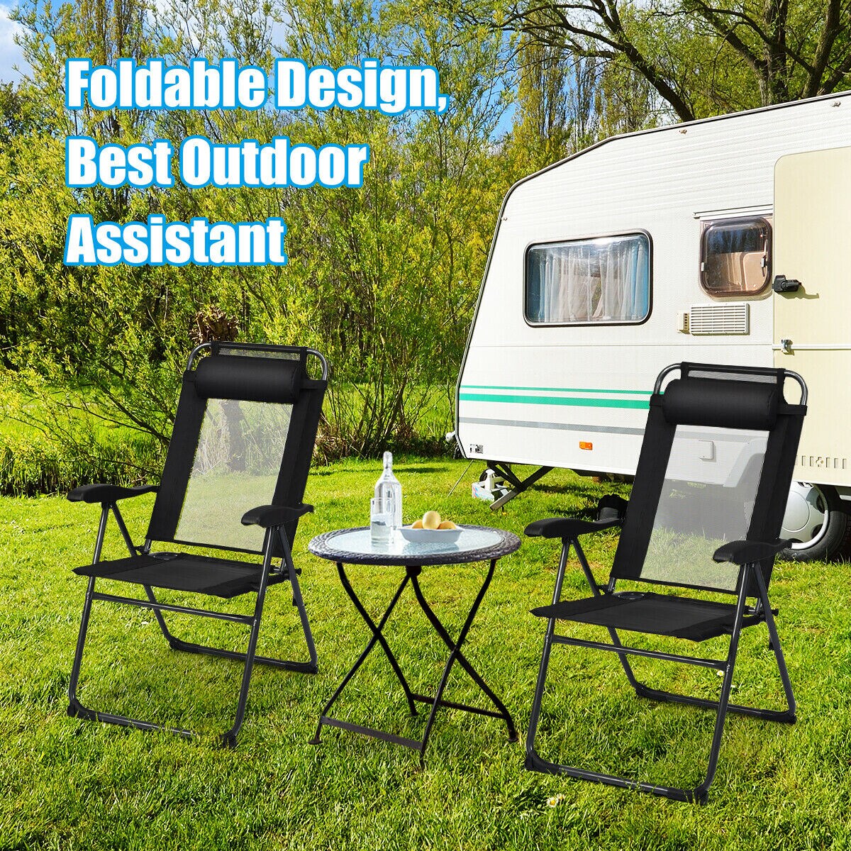 Forclover HBV-270BK-2 Patio-Chairs - View #4