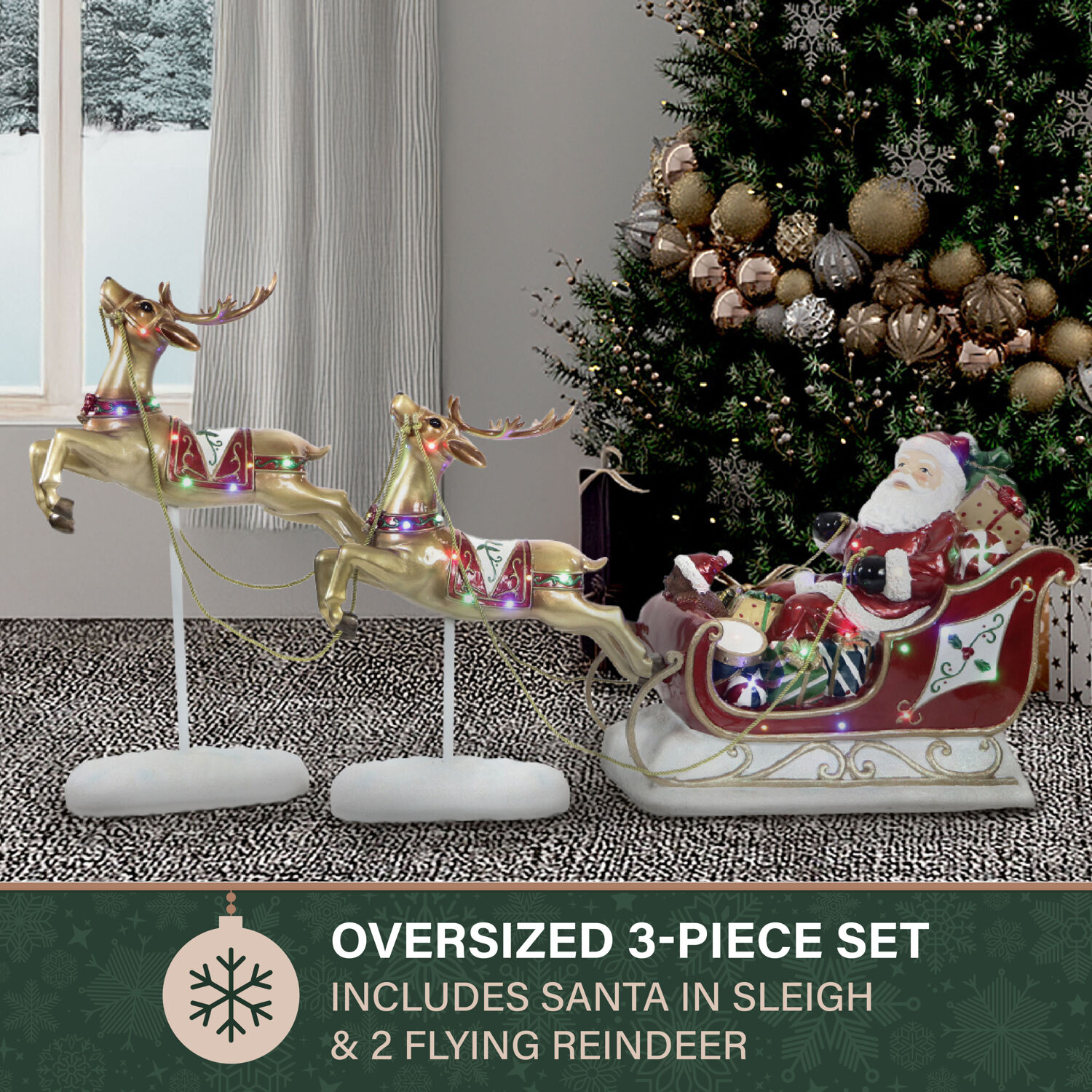 Fraser Hill Farm FFRS000-SC1-RD Outdoor-Christmas-Decor - View #2