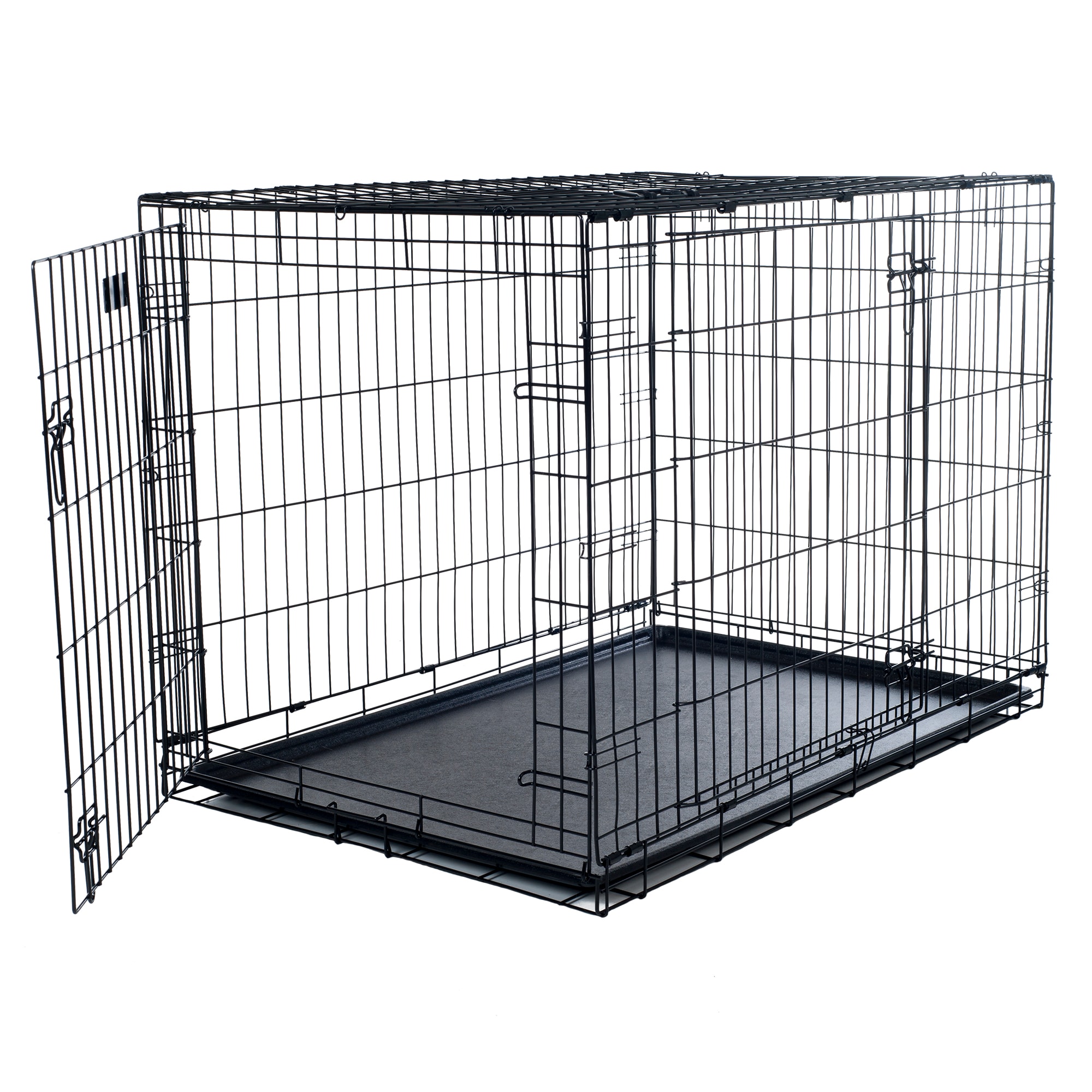PETMAKER 36-inch Double Door Dog Crate (Black) in the Crates