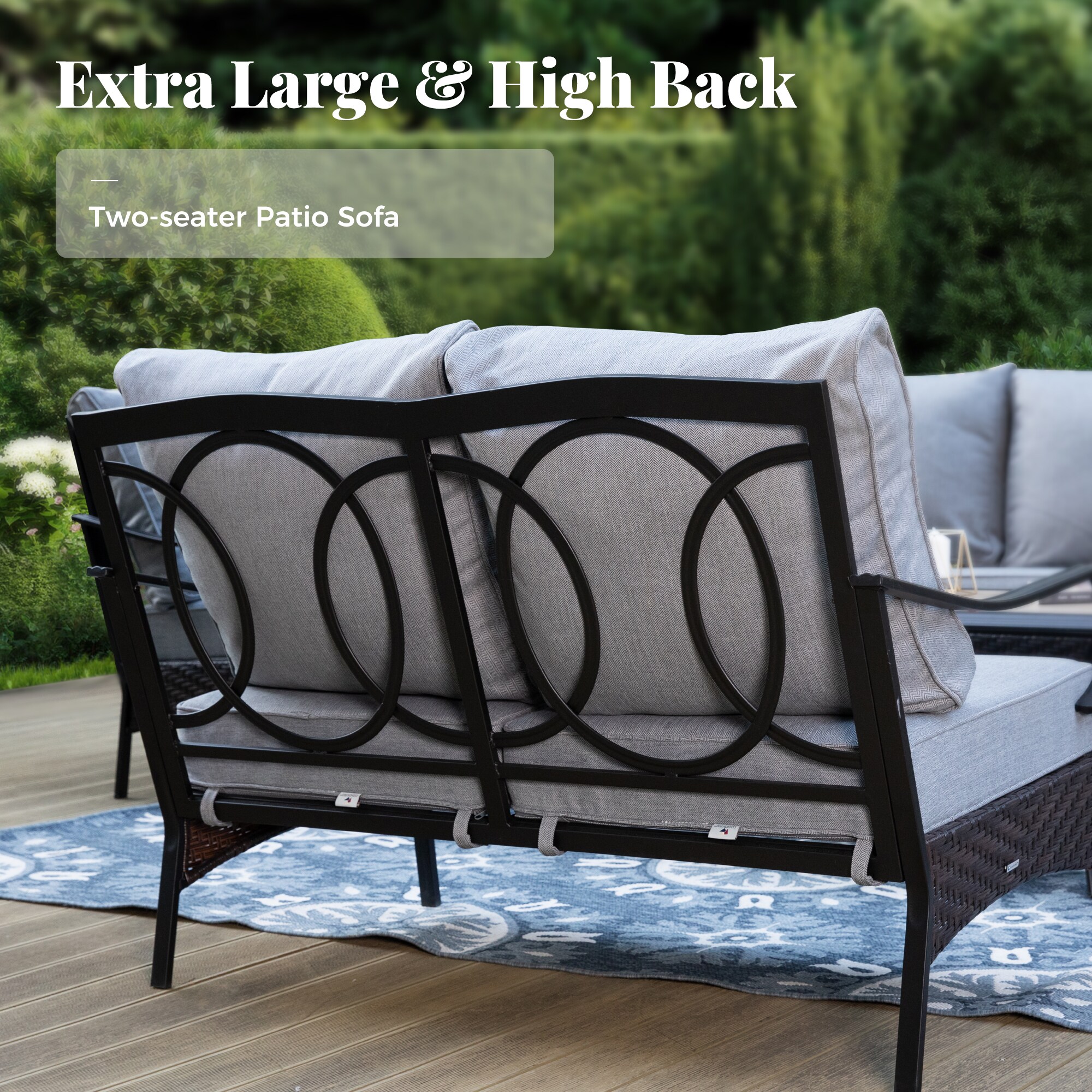 Sunshine Valley CR001-03-4-GR Patio-Conversation-Sets - View #4