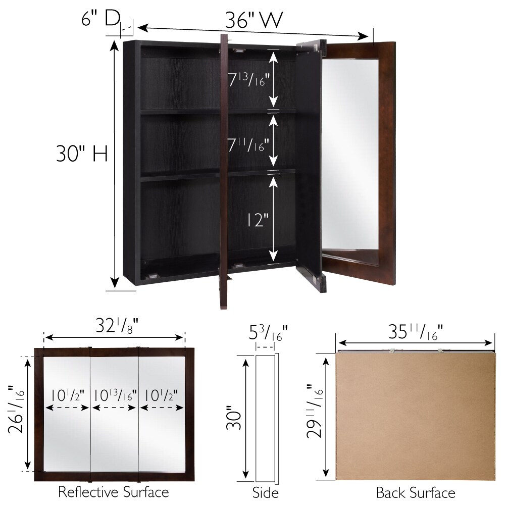 Design House 541359-ESP Bathroom-Medicine-Cabinets - View #6