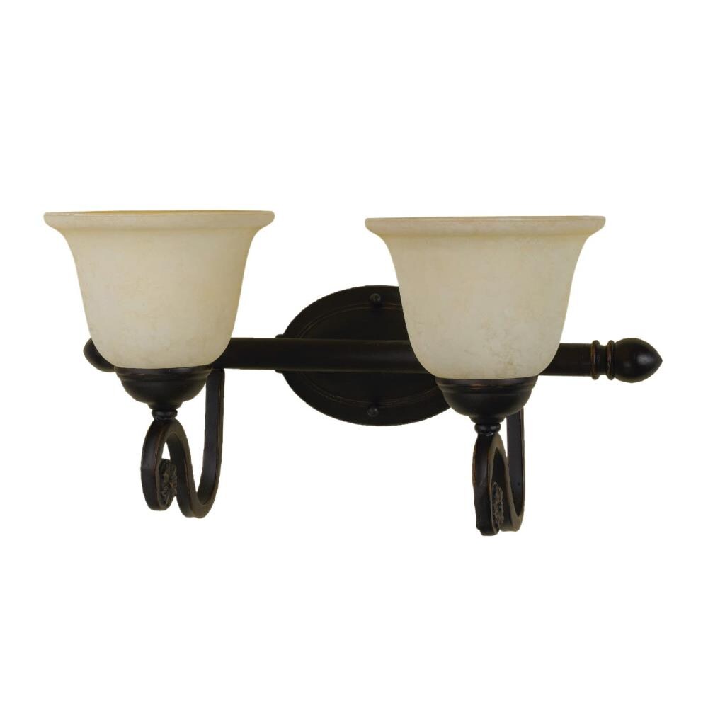 AF Lighting 6907-2WB 2-Light Oil Rubbed Bronze Transitional Vanity Light