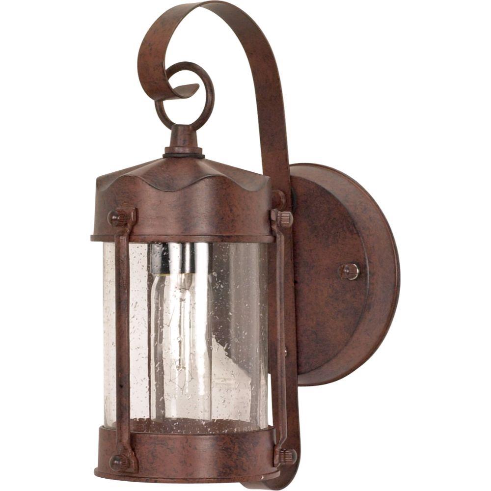 1-Light 10.63-in Old Bronze Outdoor Wall Light at Lowes.com