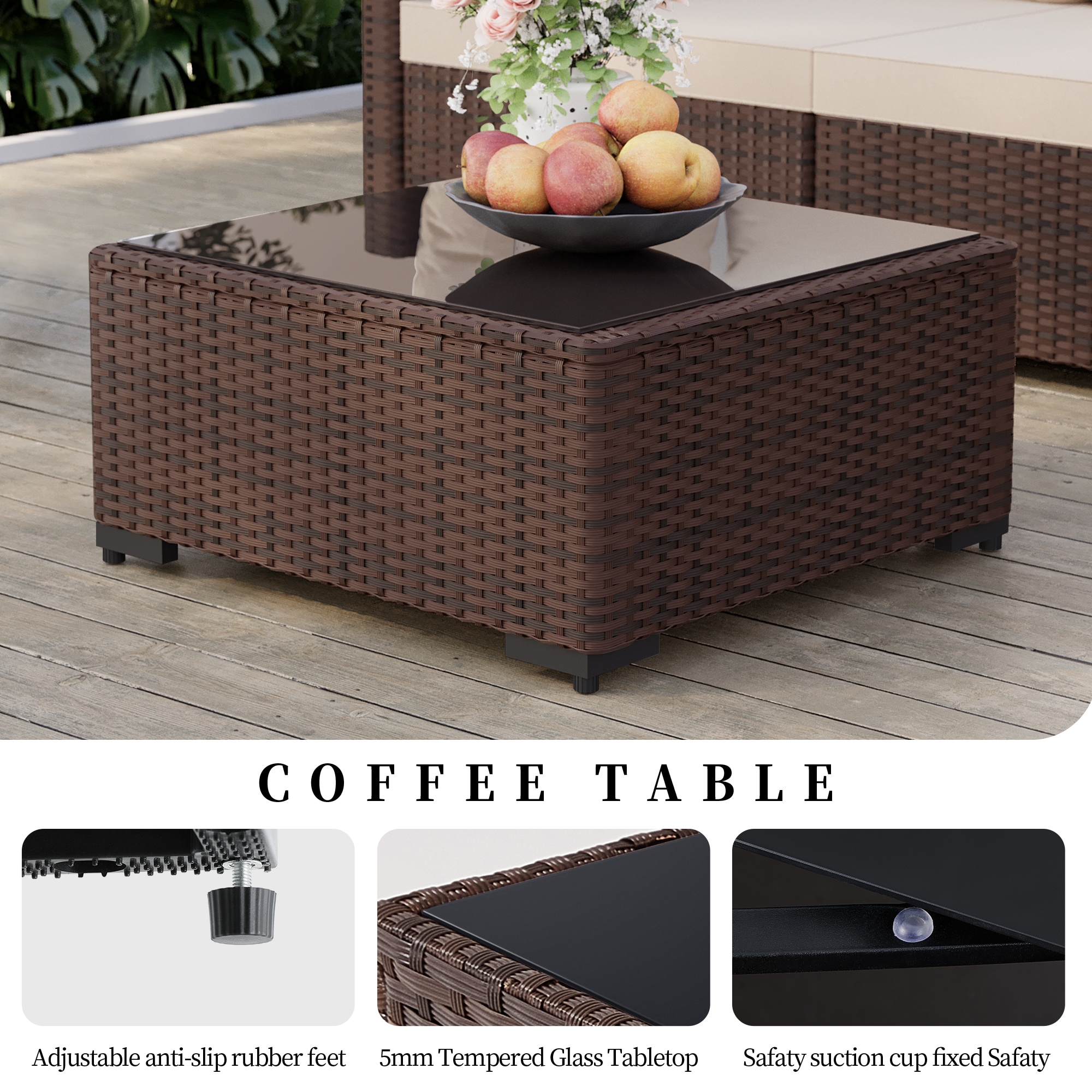 UPHA PL-2CZY11-42QBE-Z1 Patio-Conversation-Sets - View #9