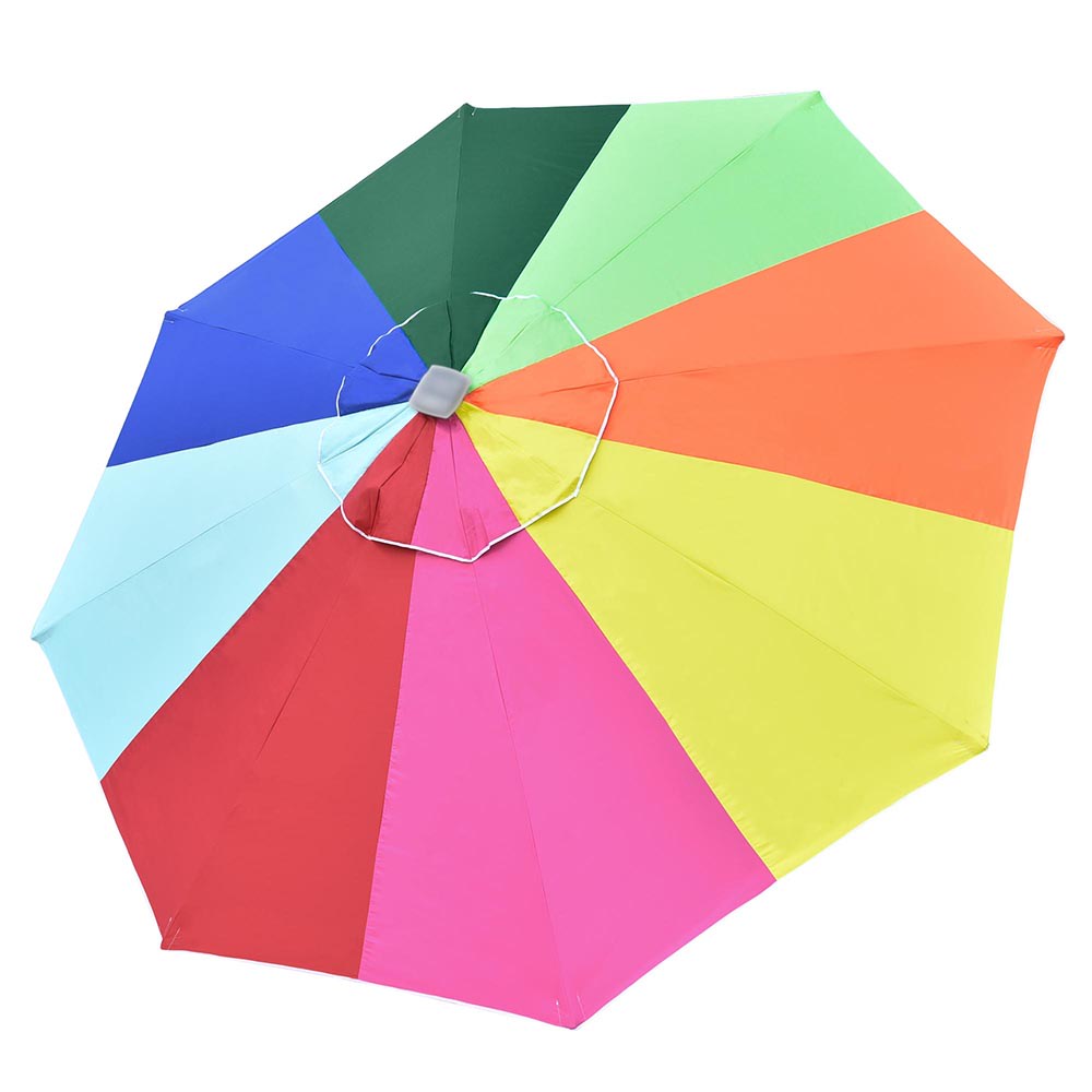 Yescom 07UMC007-9FT-RB-LO 9Ft UV50+ Universal Replacement Umbrella Canopy Patio Beach Parasol Top Cover